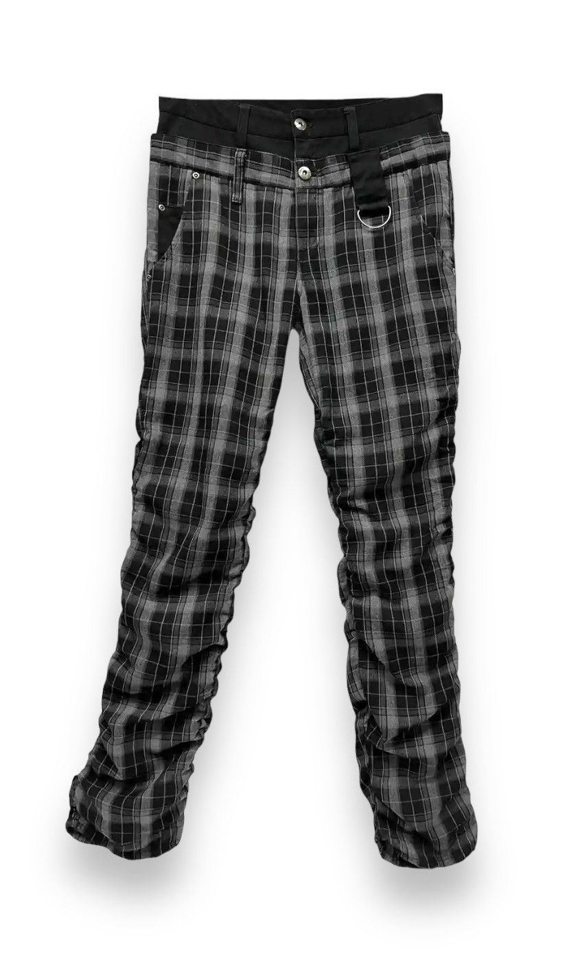 Japanese Brand 🔥RAGOUT Union Jack Punk Tartan Double Waist Rayon Blends Size US 29 - 5 Thumbnail