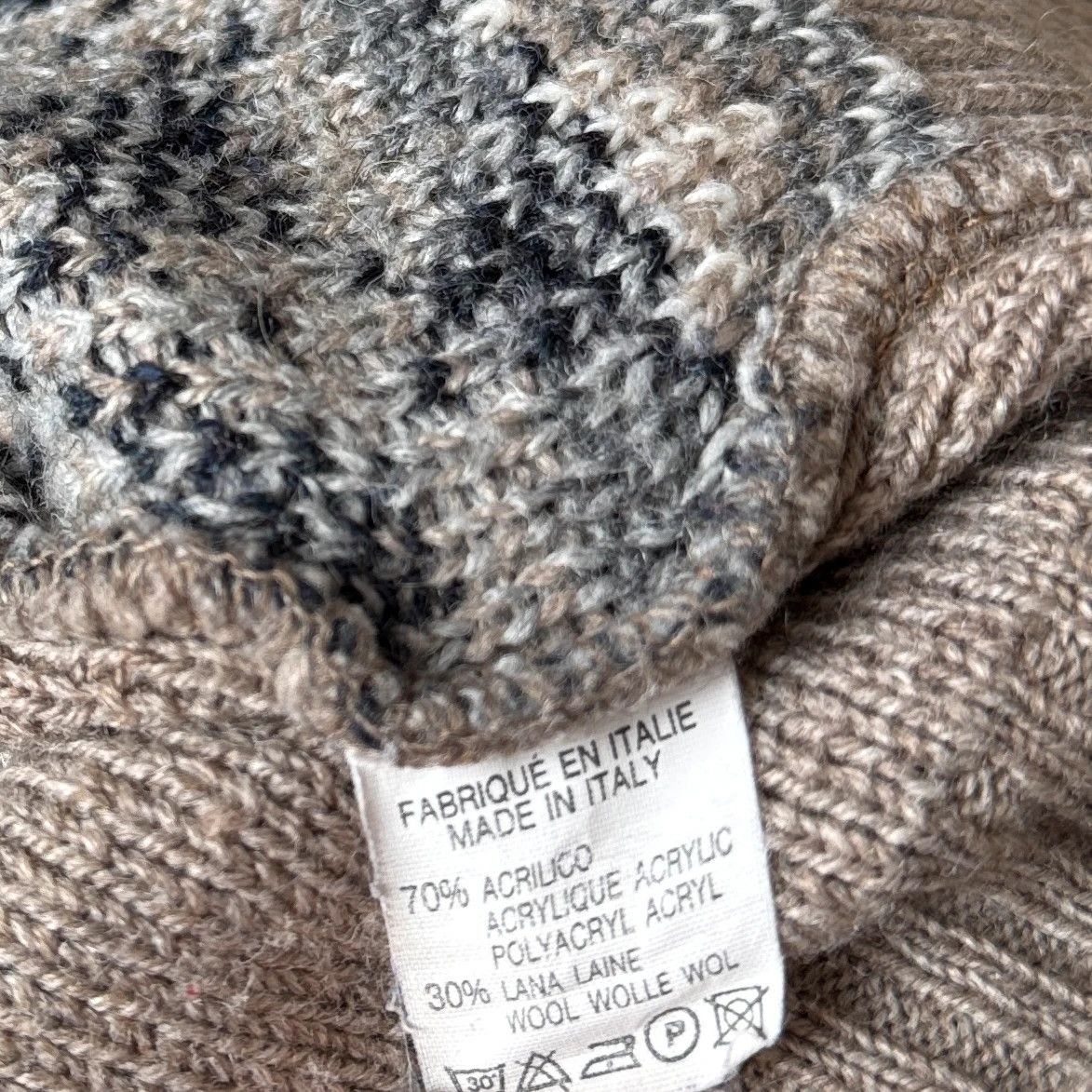 Vintage Vintage Chunky Knit Italian Style Wool Blend Sweater Size US XL / EU 56 / 4 - 7 Thumbnail