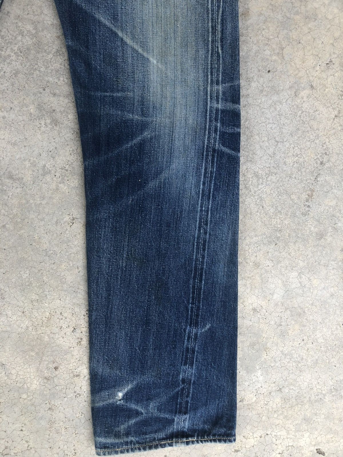 The Real McCoy's Joe Mccoy 906 Selvedge Denim Mudwash Distressed Ripped Size US 30 / EU 46 - 7 Thumbnail