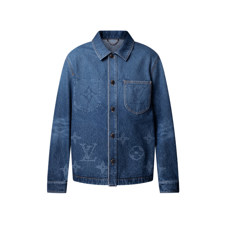 Louis Vuitton Monogram Denim Workwear Overshirt Size US XL / EU 56 / 4 - 1 Thumbnail