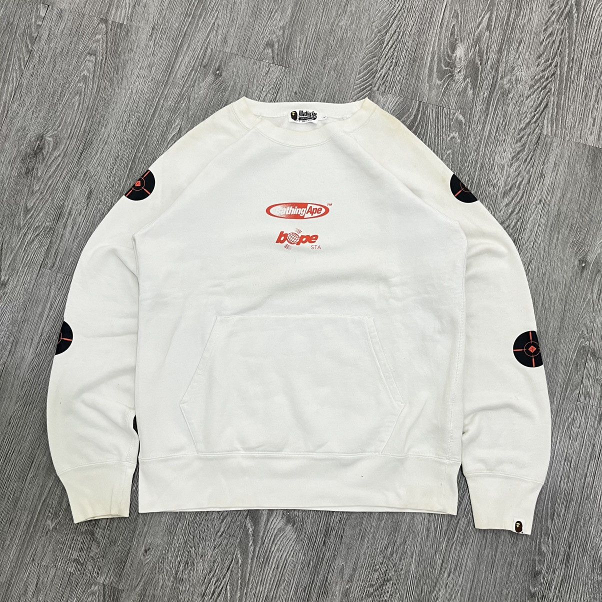 Bape Bape White Sweatshirt Size US L / EU 52-54 / 3 - 1 Thumbnail
