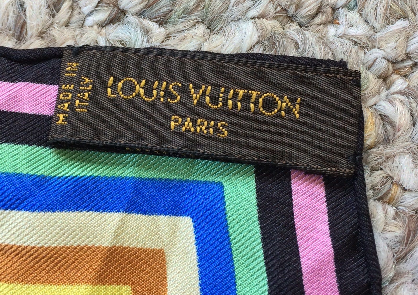 Louis Vuitton × Takashi Murakami S/S 2003 Louis Vuitton Murakami Monogram Silk Scarf Size ONE SIZE - 6 Thumbnail