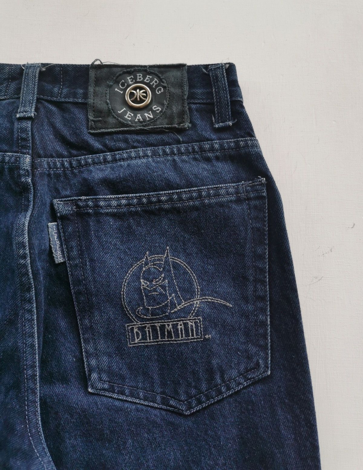 Vintage 1994 Vintage Iceberg Batman Indigo Denim Jeans Size US 27 - 7 Thumbnail