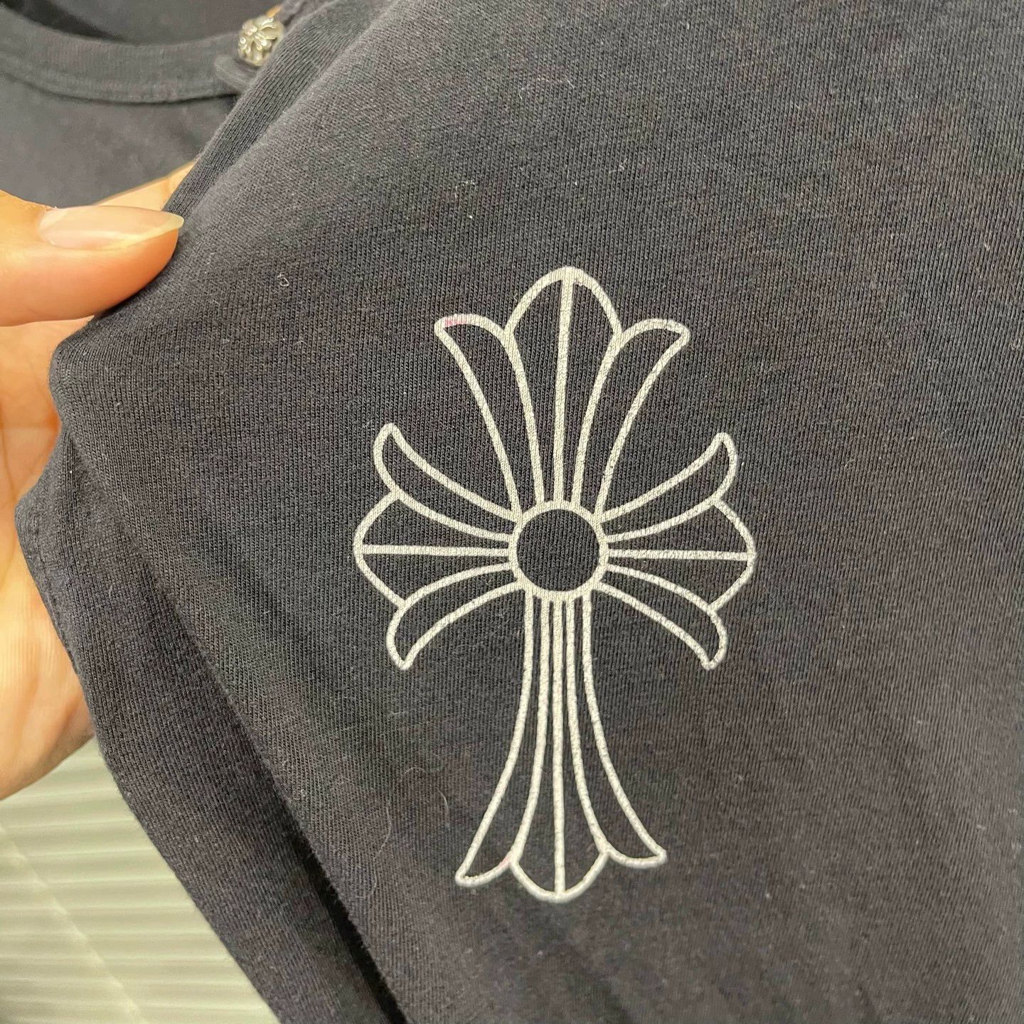 Chrome Hearts Chrome Hearts Black 3 Silver Cross Buckle LS Tee M Size M / US 6-8 / IT 42-44 - 5 Thumbnail