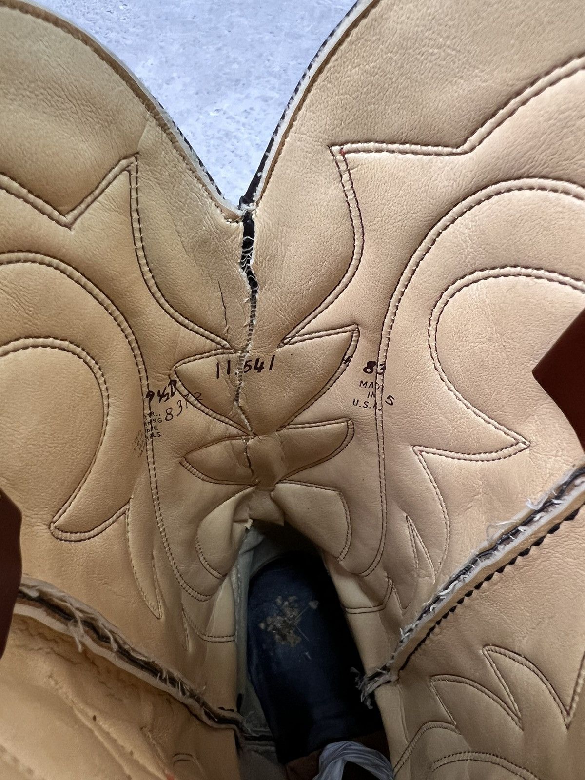 Vintage × Western Rise 90s Vintage Leather Cowboy Boots Western shoes USA Size US 9.5 / EU 42-43 - 9 Thumbnail