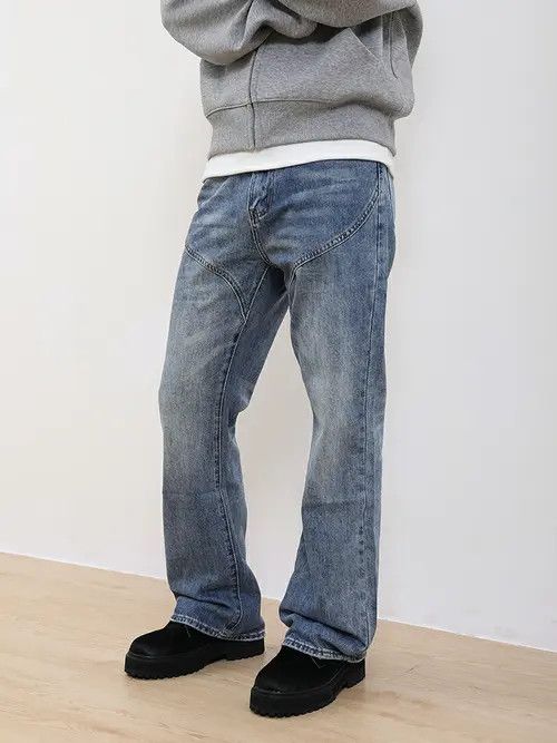 VIBE y2k patchwork distressed flared jeans Size US 32 / EU 48 - 3 Thumbnail
