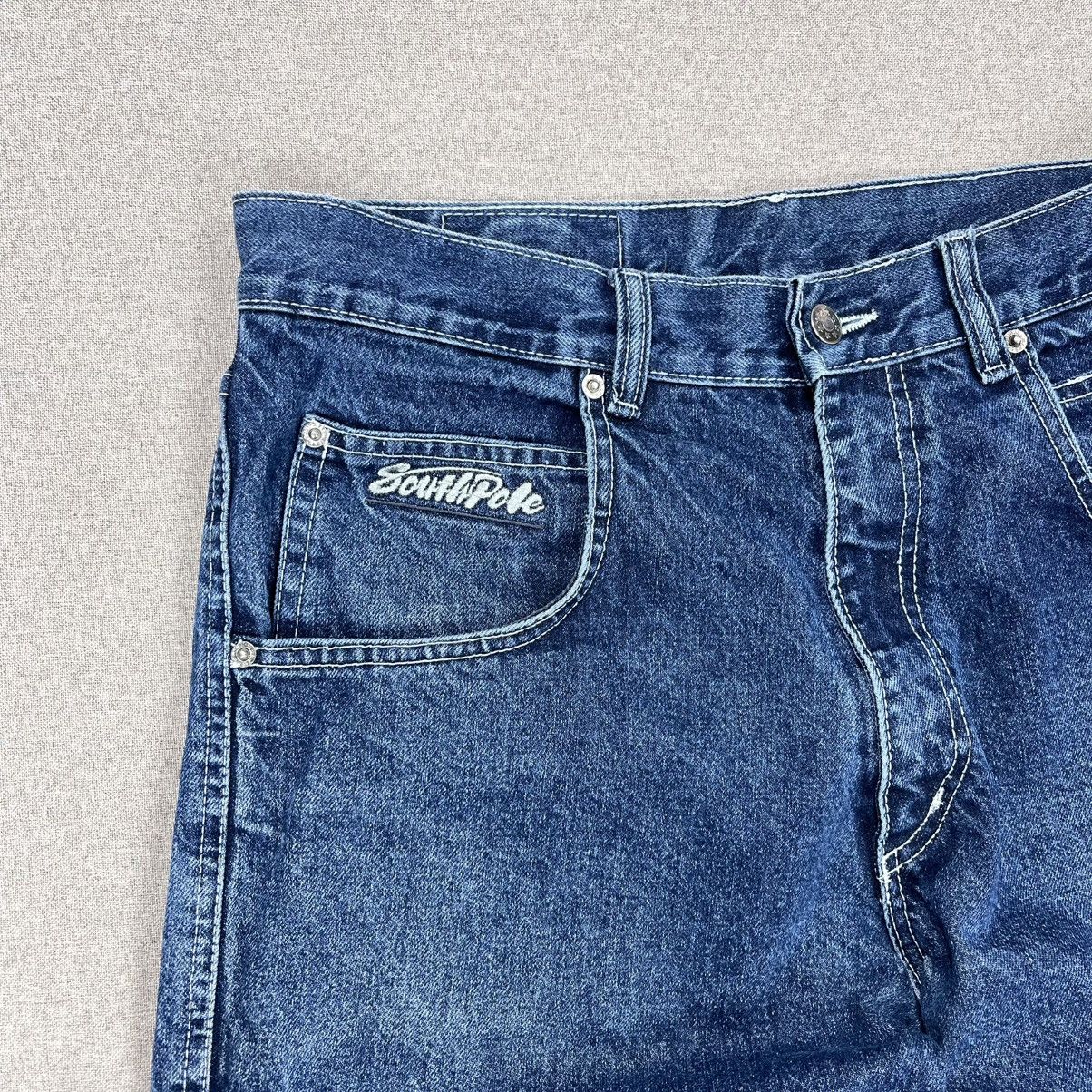 JNCO × Karl Kani × Southpole VINTAGE SOUTHPOLE JORTS DENIM SHORTS HIP HOP RAP SKATE Size US 31 - 5 Thumbnail