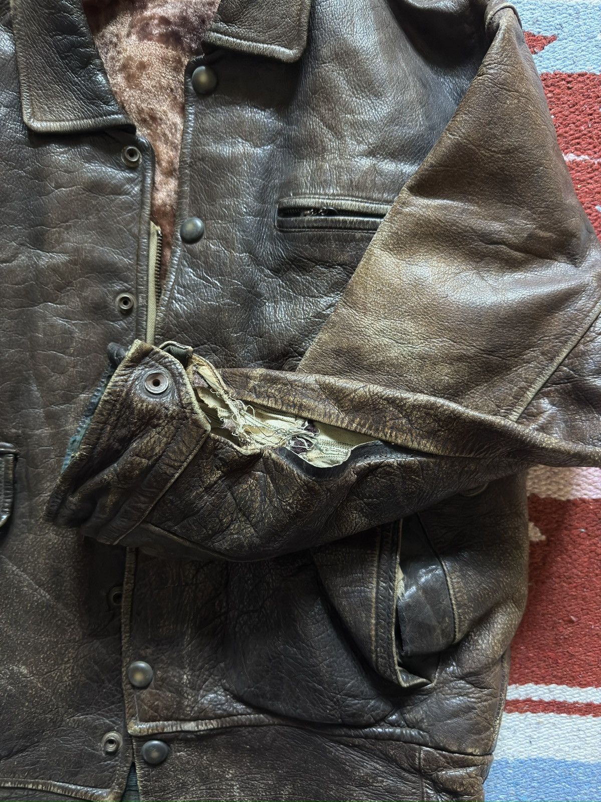Vintage Vintage 1970s Horse Leather Jacket Size US S / EU 44-46 / 1 - 5 Thumbnail