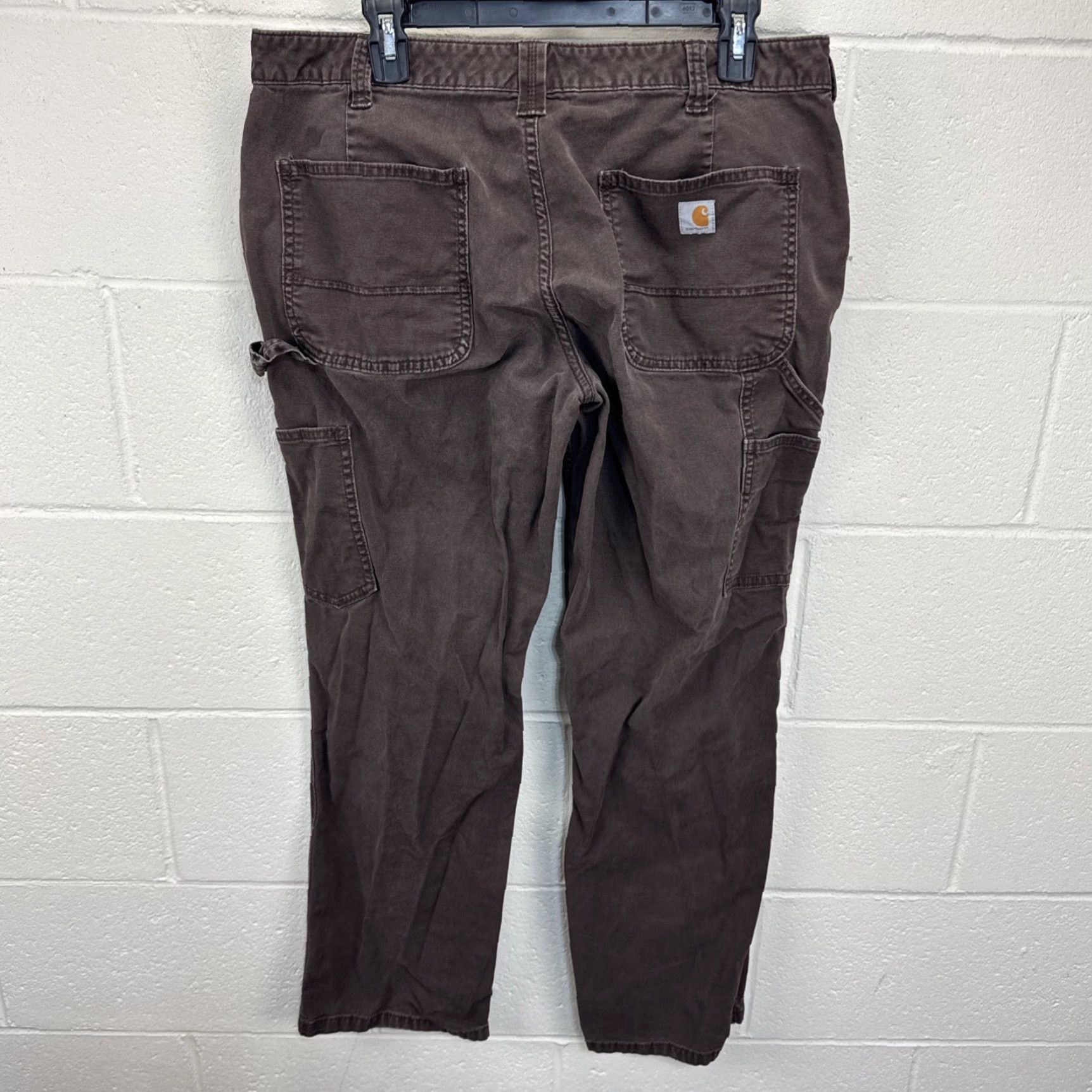 Carhartt VINTAGE Carhartt Carpenter Pants Womens 14 Regular Brown Canvas Workwear Size 36" / US 14 / IT 50 - 7 Thumbnail