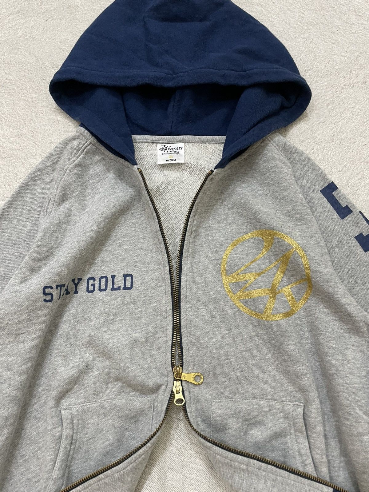 Hysteric Glamour 2000s Hysteric Hooded 24karats Stay Gold Graphic Zip Y2K Size US L / EU 52-54 / 3 - 2 Thumbnail