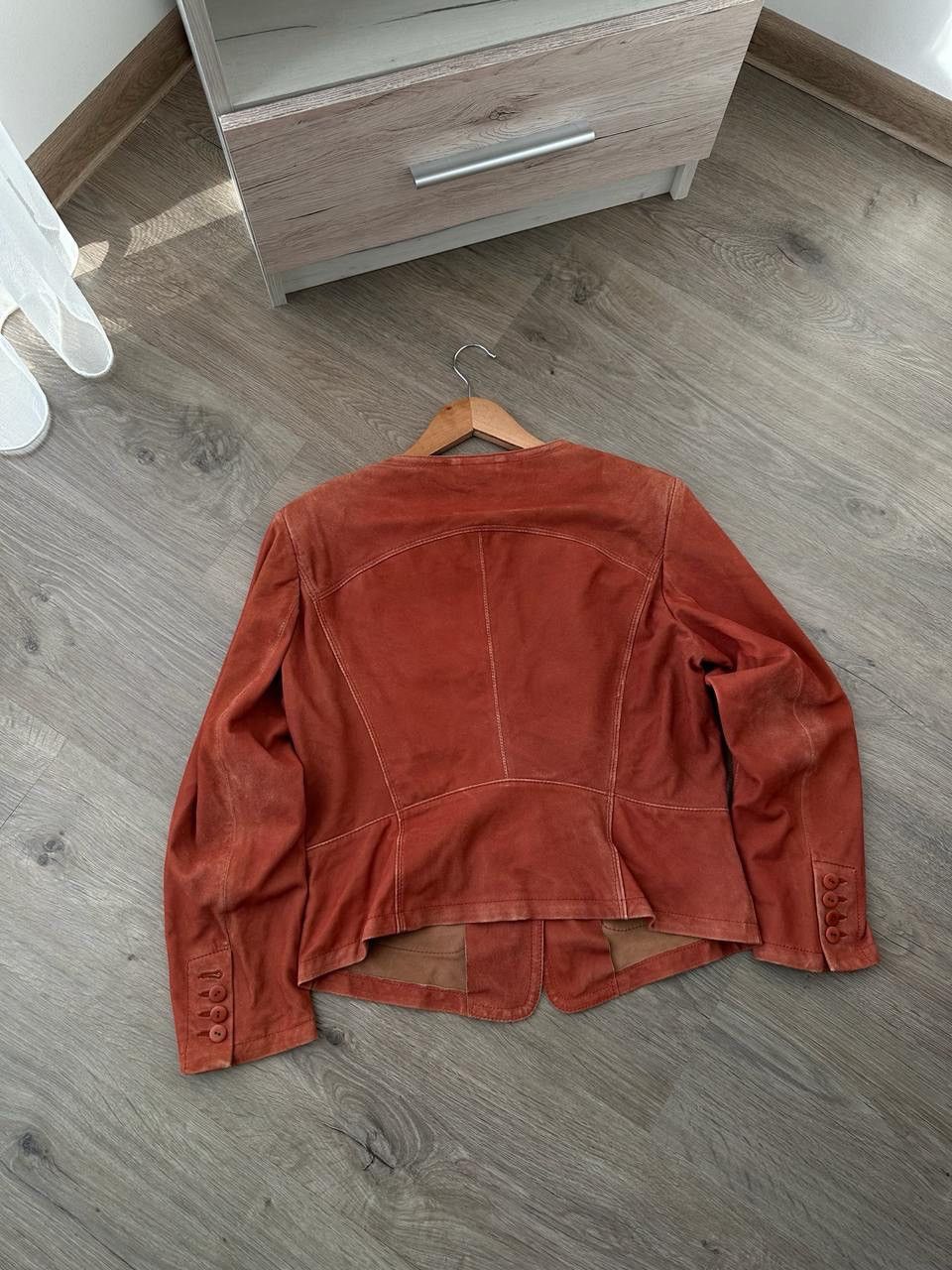 Japanese Brand × Vintage Vintage GMS-75 Red Leather W's Jacket Size S / US 4 / IT 40 - 12 Thumbnail