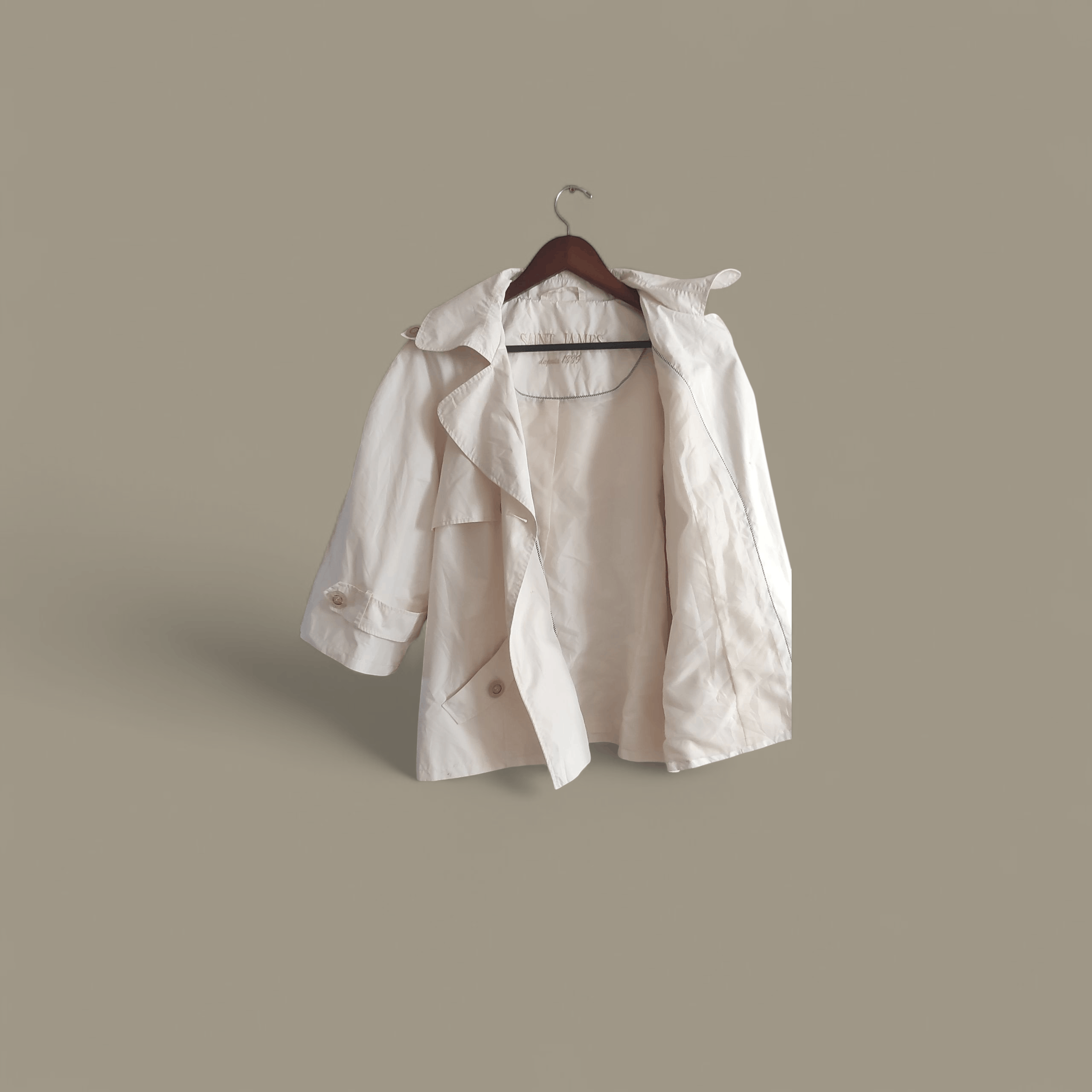 Saint James Saint James Double-Breasted Women Trench Coat Jacket Size XXL / US 16-18 / IT 52-54 - 19 Thumbnail