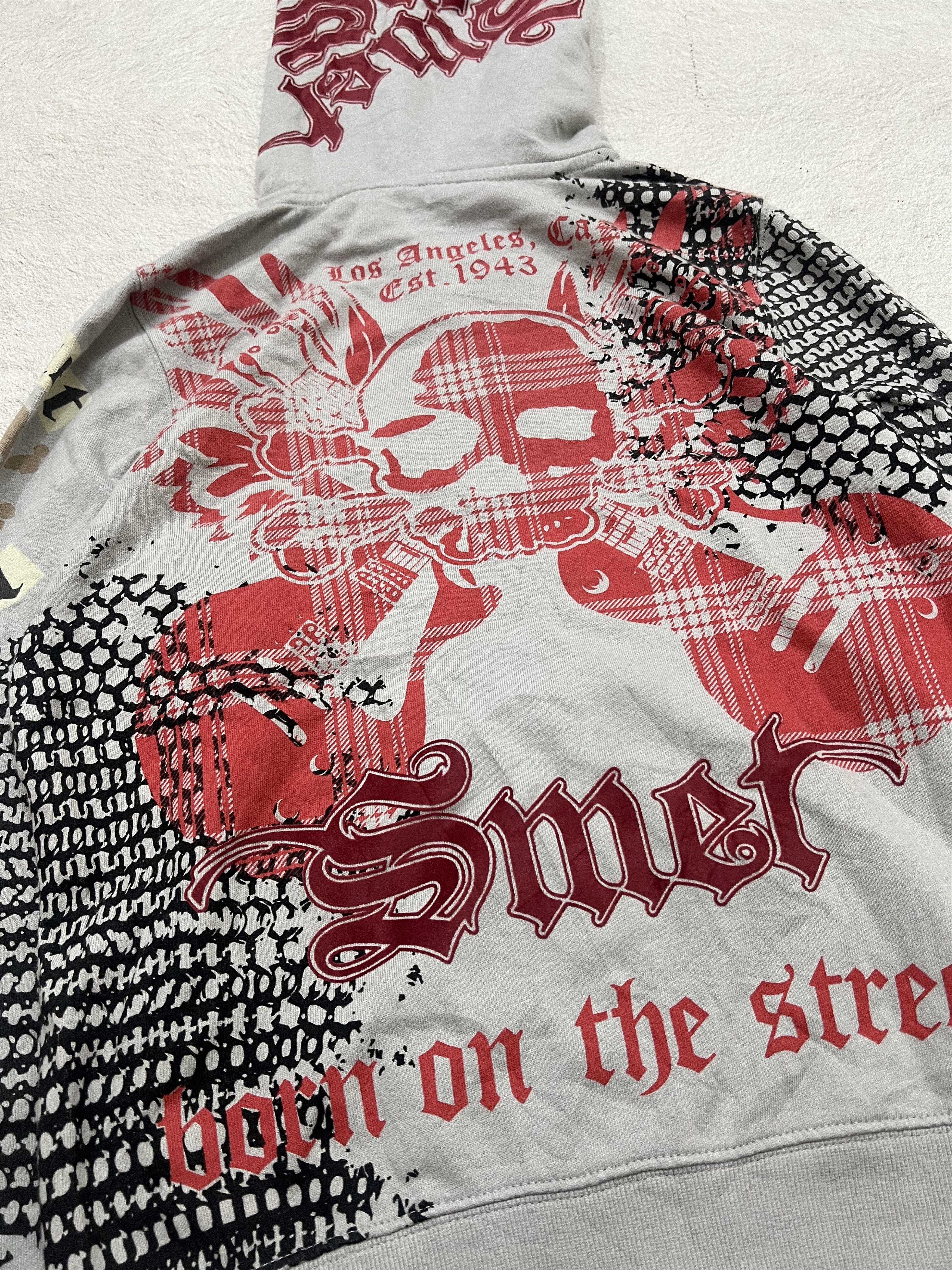 Japanese Brand 2000s Christian Audigier Hysteric Skull Zip y2k Lgb Ifsix Size US S / EU 44-46 / 1 - 7 Thumbnail