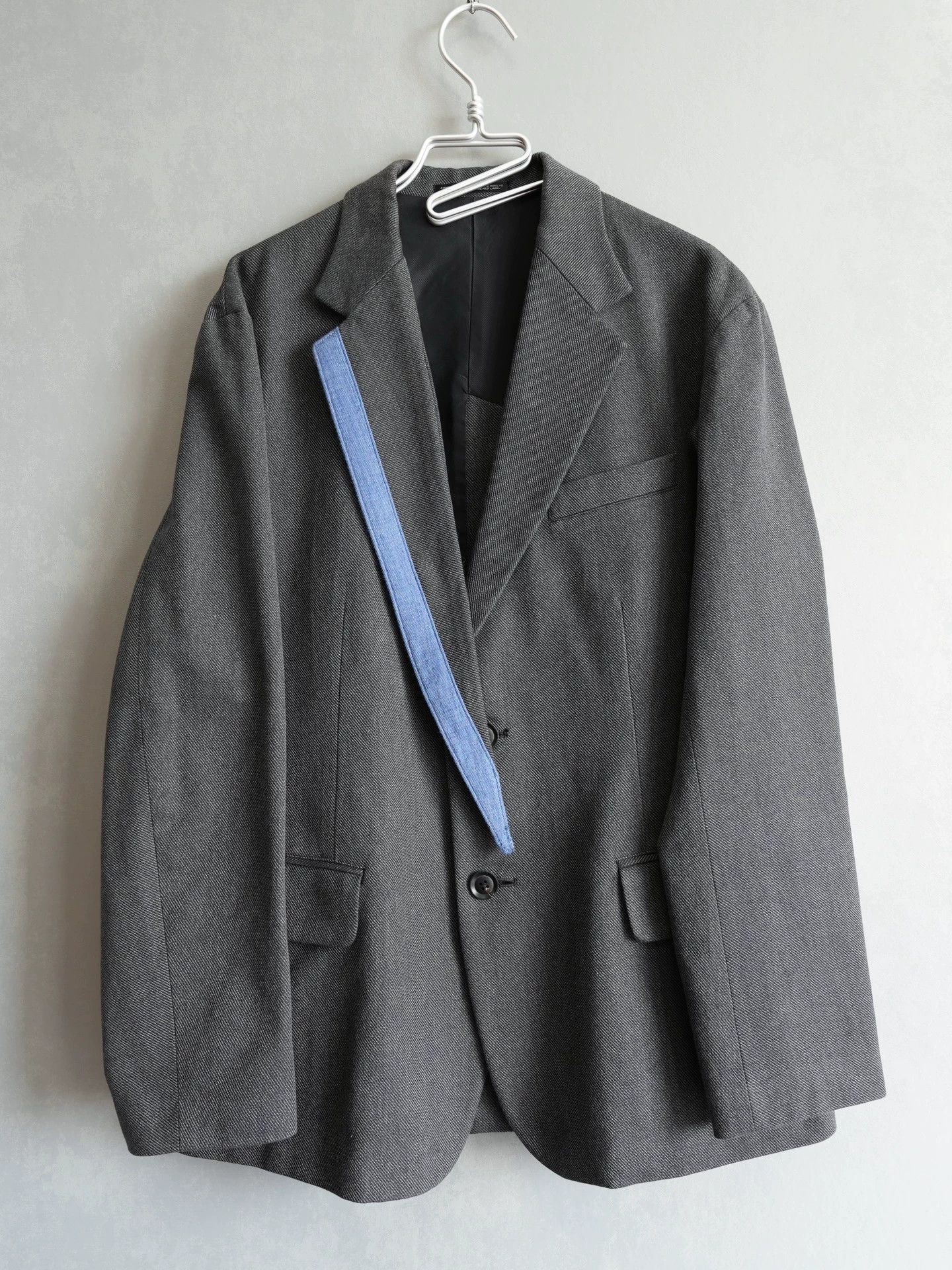 Yohji Yamamoto Yohji Yamamoto 17AW Asymmetric Collar Slit Show Jacket 2 Size US M / EU 48-50 / 2 - 1 Thumbnail