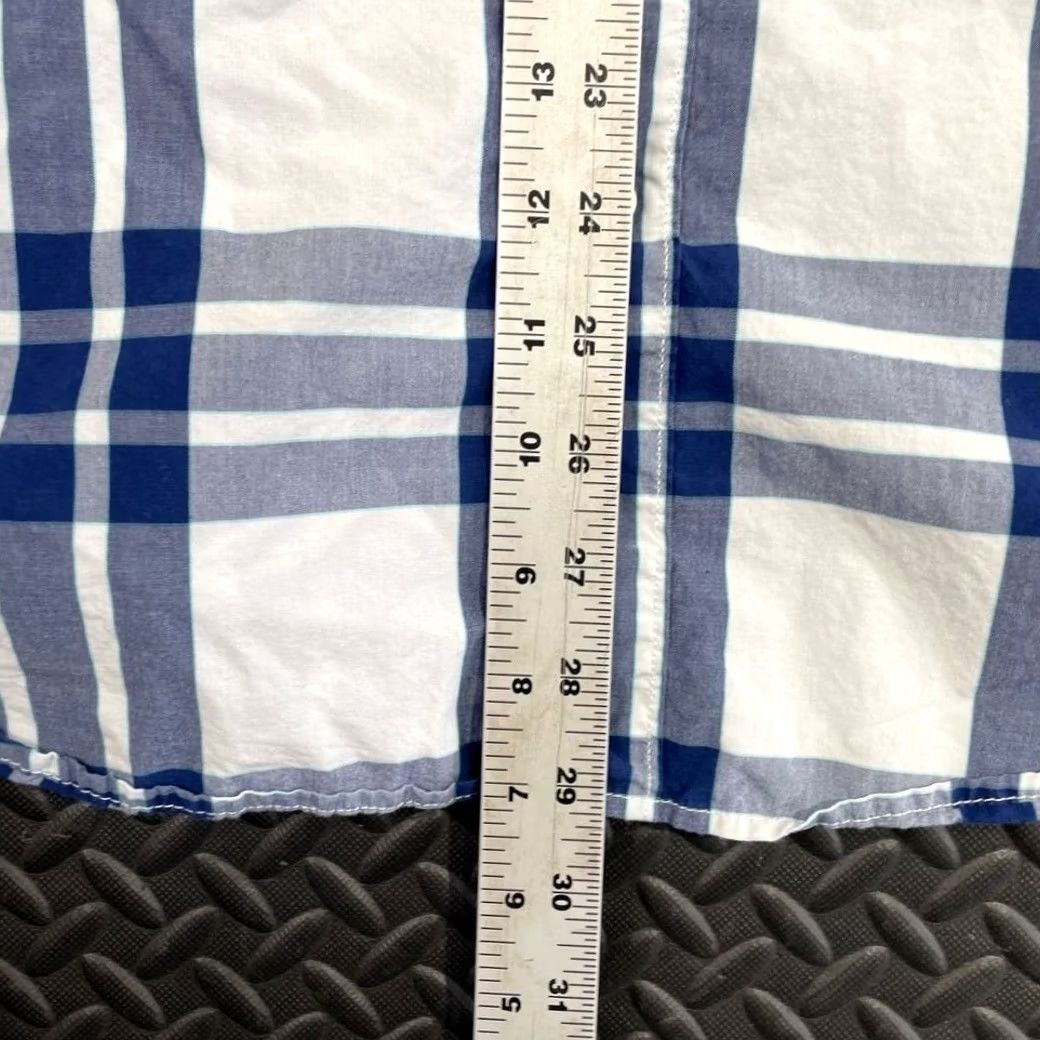 American Eagle Outfitters American Eagle Button Up Flannel Shirt Blue White Classic Fit Men XL Long Sleeve Casual Wear Size US XL / EU 56 / 4 - 6 Thumbnail