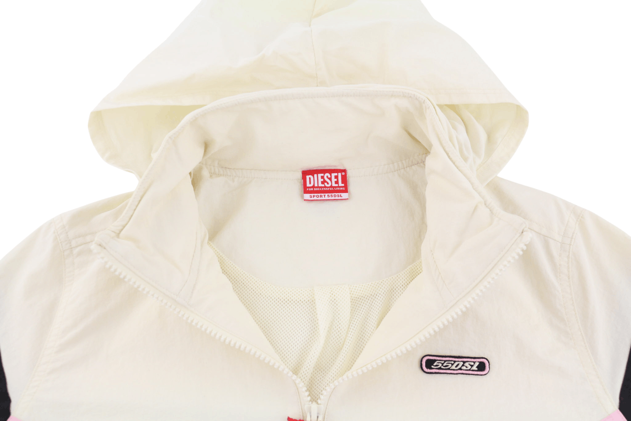 Diesel AWWT-SWIFTOR-HT24 S Hidden Hood Mesh Logo Jacket 82056 Size US S / EU 44-46 / 1 - 6 Thumbnail