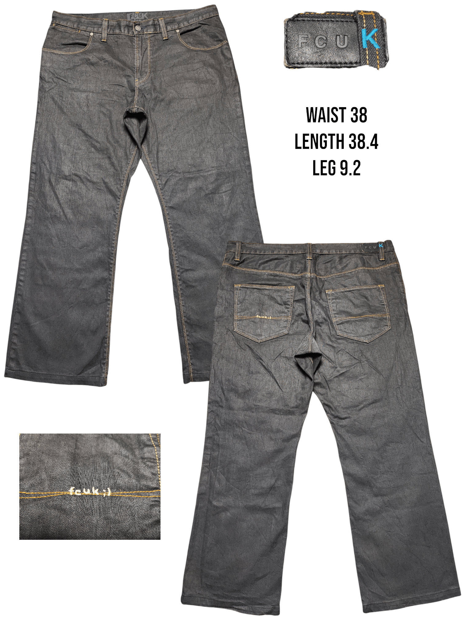 FCUK × If Six Was Nine × Le Grande Bleu (L.G.B.) FCUK Baggy Jeans Size US 38 / EU 54 - 1 Thumbnail