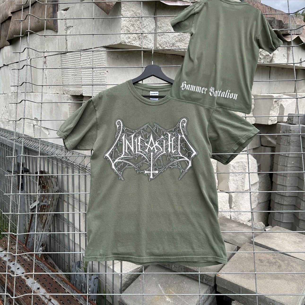 Band Tees Very Rare Unleashed Hammer Battalion 2008 T-Shirt Rock Metal Size US M / EU 48-50 / 2 - 1 Thumbnail