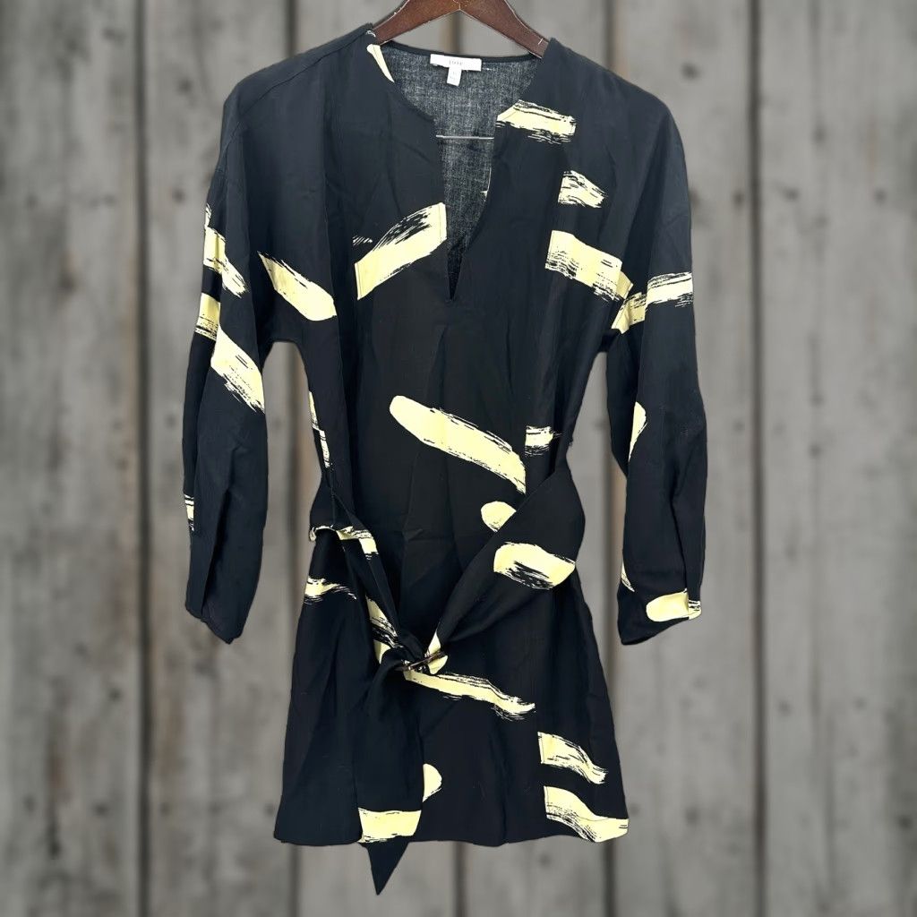 Joie JOIE Shirt Dress Womens XS Dolman Sleeve Belt Mini Black Vintage No Size XS / US 0-2 / IT 36-38 - 1 Thumbnail