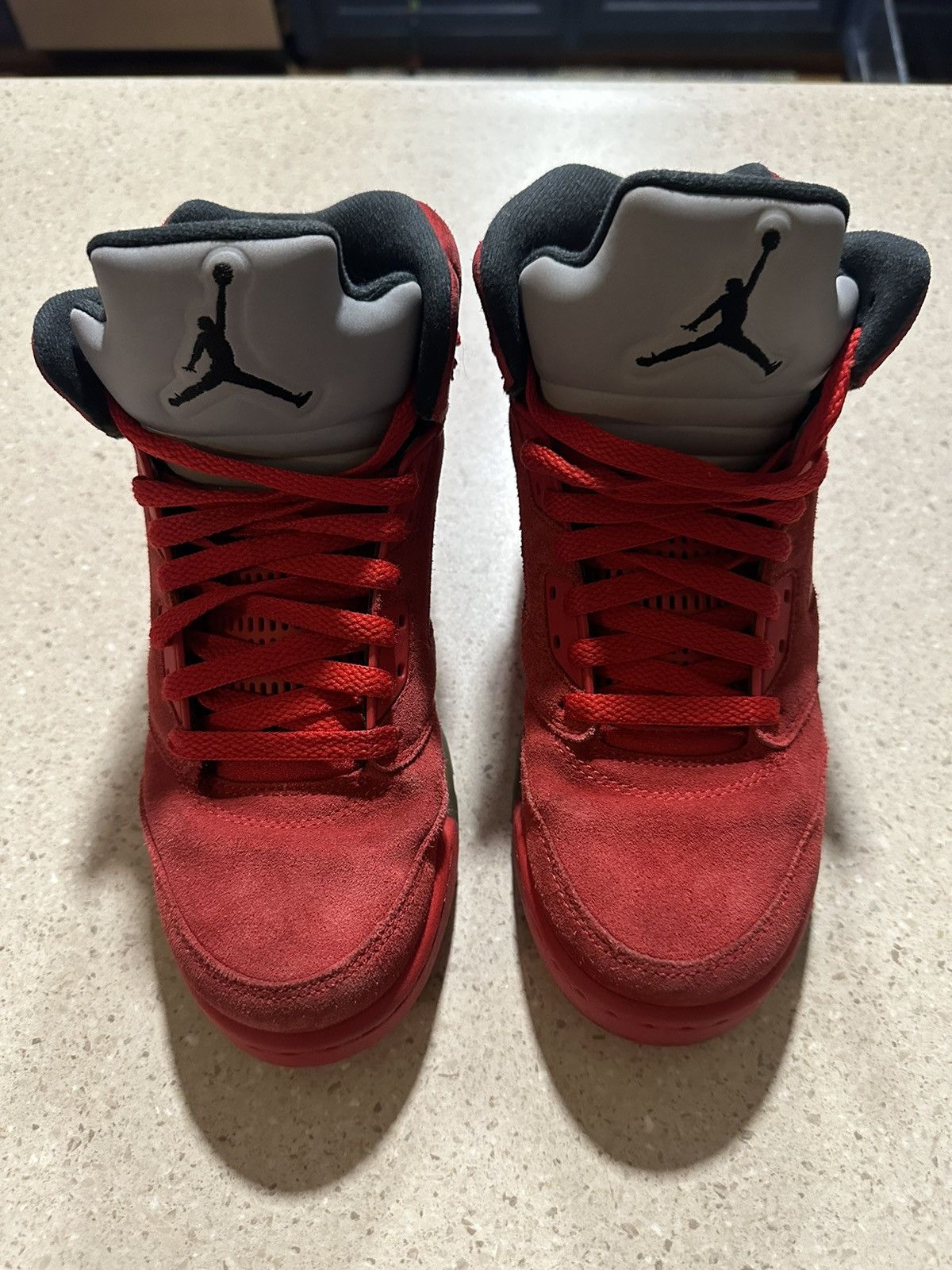 Jordan Brand Jordan 5 Red Suede Size US 7 / EU 40 - 6 Thumbnail