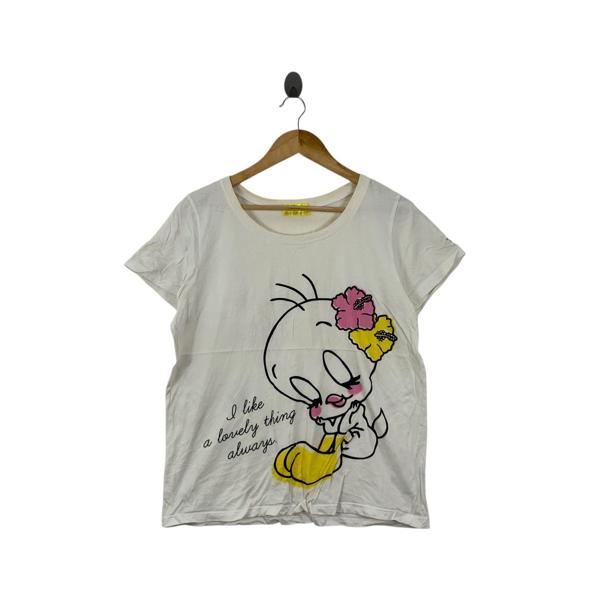 Twenty TWEETY LOONEY TUNED Cartoon Lovely Bird Tee Shirt Top Cute Size M / US 6-8 / IT 42-44 - 1 Thumbnail