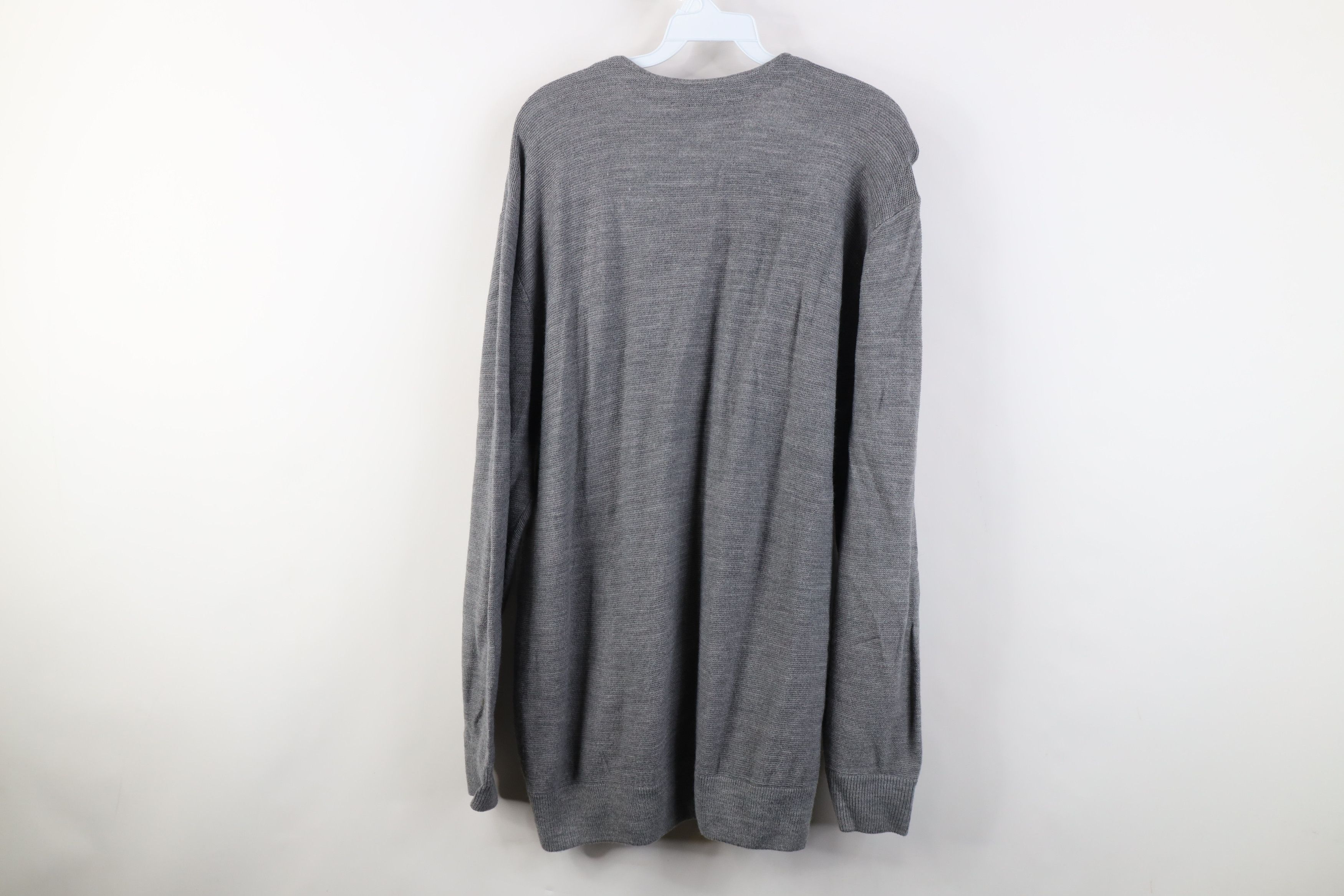 Vintage Vintage 90s Streetwear Kurt Cobain Cardigan Sweater Gray Size US XL / EU 56 / 4 - 9 Thumbnail