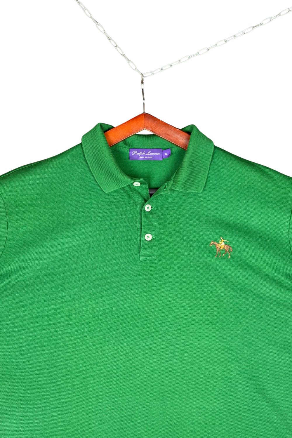 Ralph Lauren Purple Label Ralph Lauren Purple Label Made in Italy Piqué Polo Shirt Size US XL / EU 56 / 4 - 3 Thumbnail