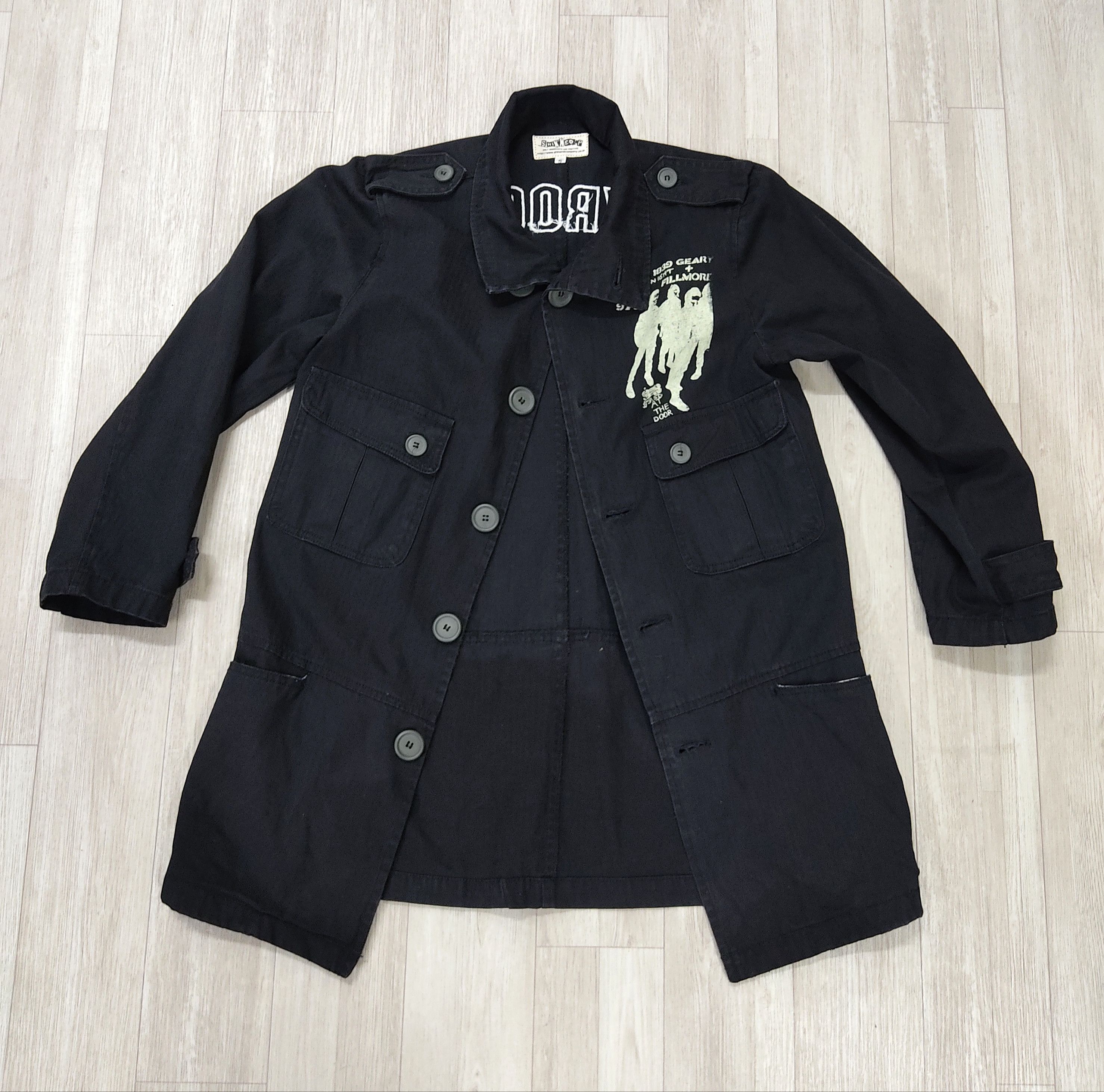 Japanese Brand SHIN AND COMPANY the Anarchist City Rocker Utility Jacket Size US S / EU 44-46 / 1 - 5 Thumbnail