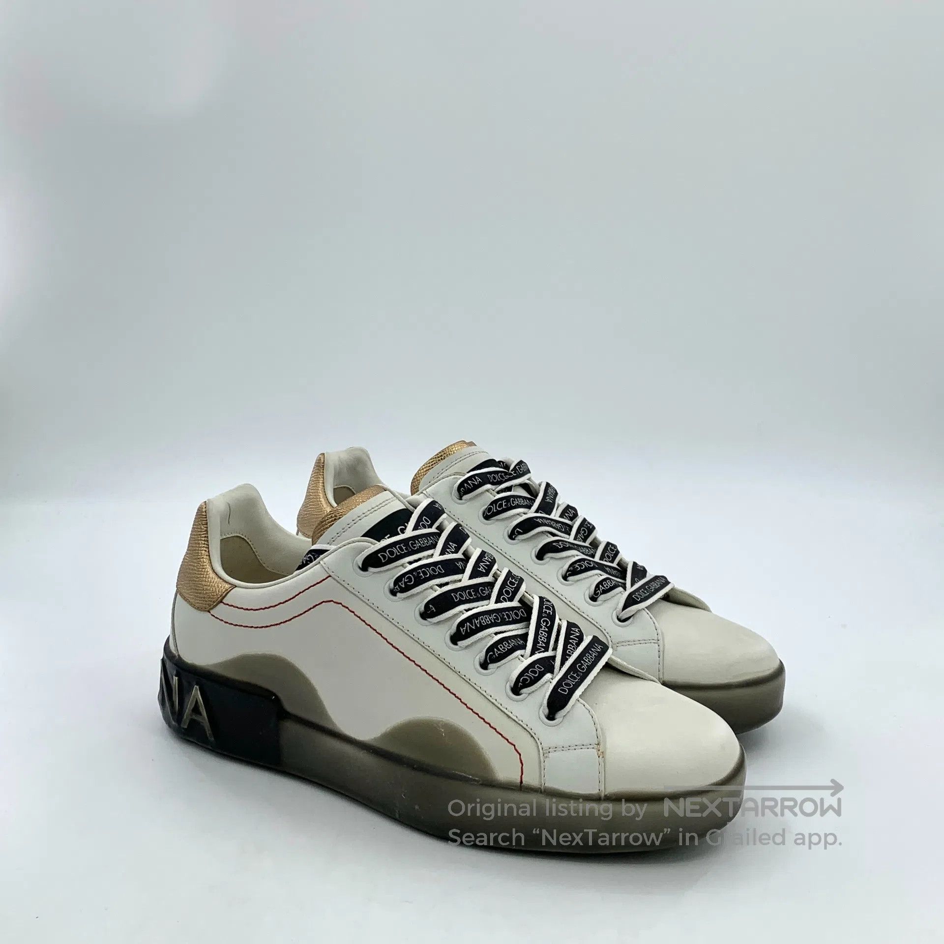 Dolce & Gabbana Dolce Gabbana White Letter Laced Casual Flat Loafers| Size US 7 / EU 40 - 2 Thumbnail