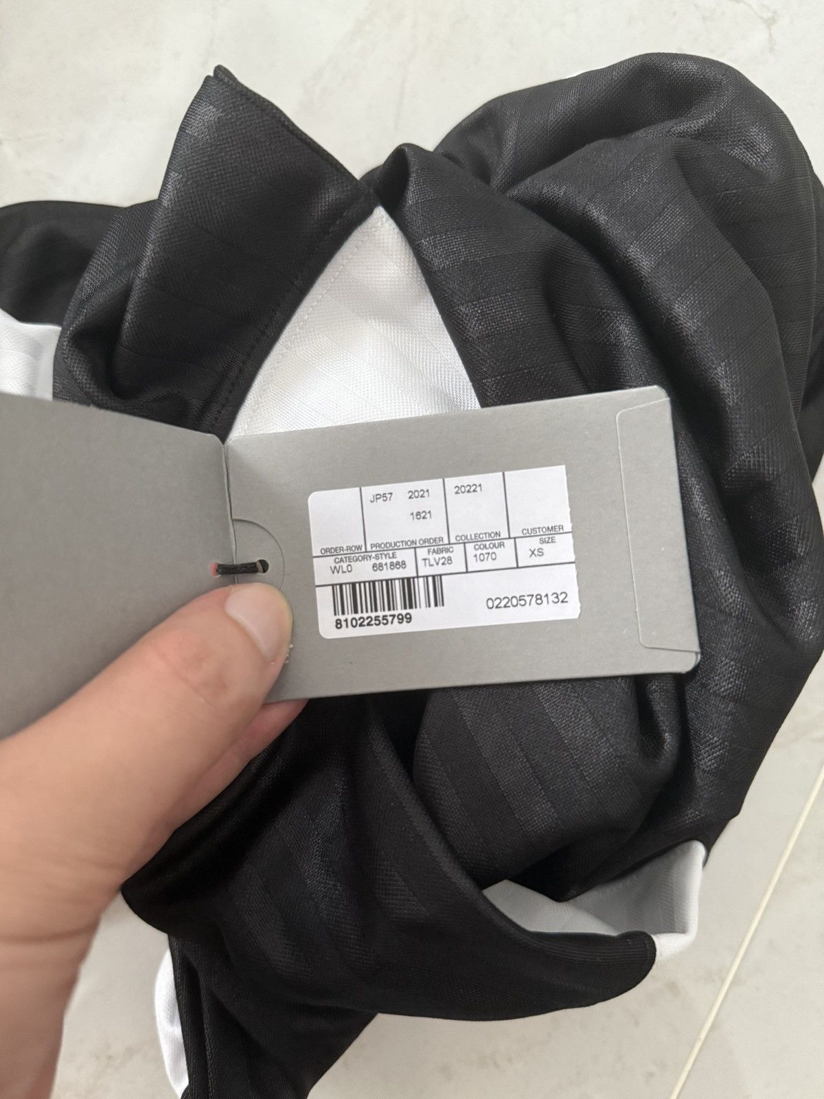 Balenciaga SS22 Soccer Hood Scarf Hat Black Sz.XS