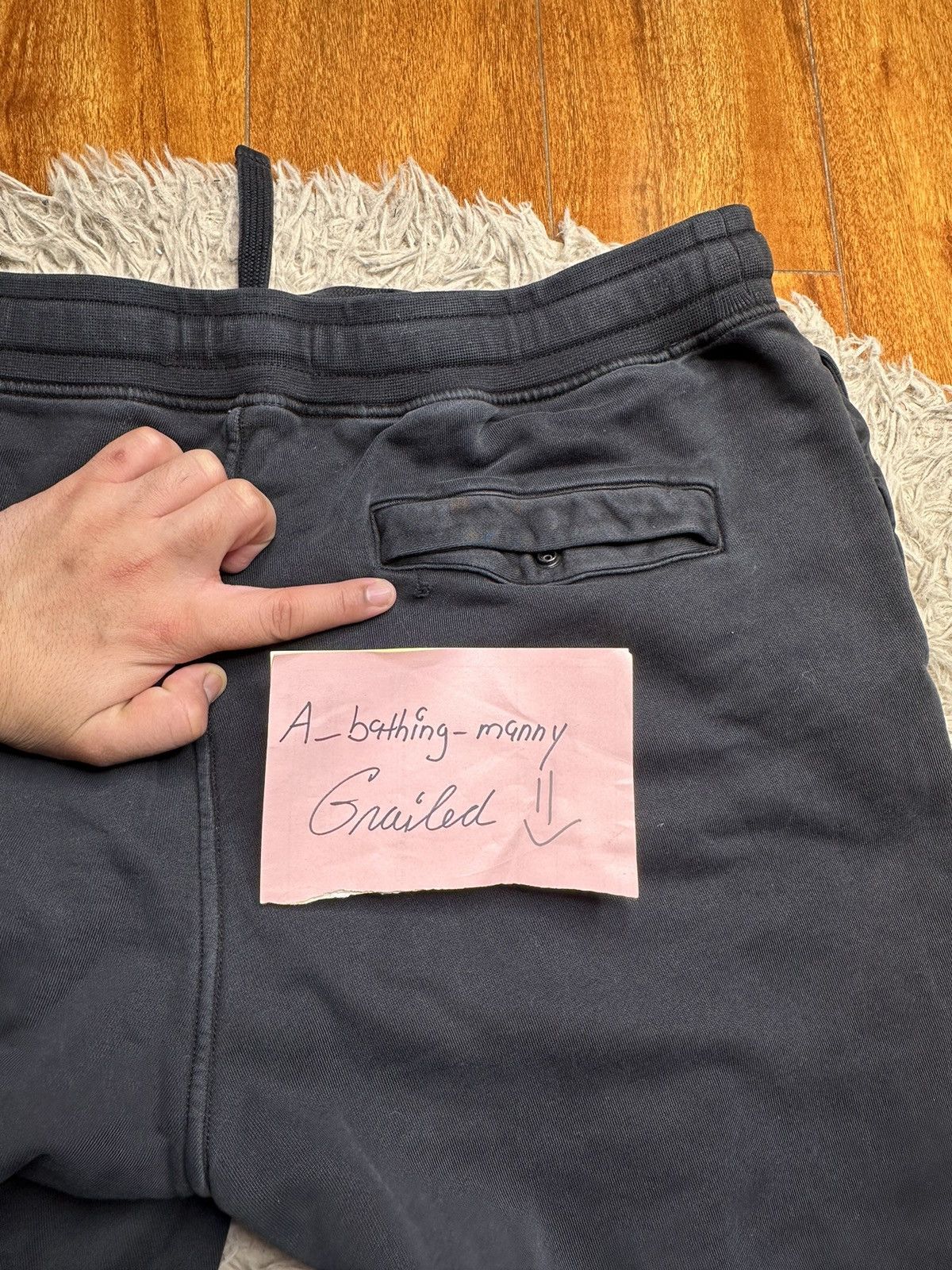 Stone Island Stone Island Sweatpants (Black/Large) Size US 34 / EU 50 - 10 Thumbnail