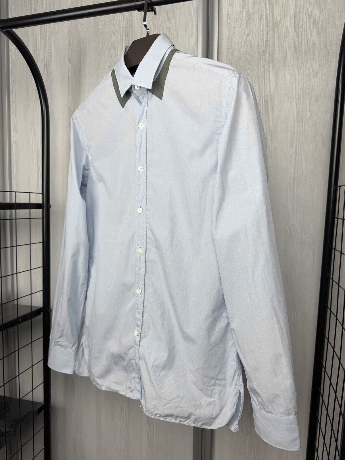 Lanvin Lanvin blue double collar long sleeve shirt Size US S / EU 44-46 / 1 - 5 Thumbnail