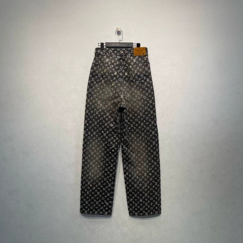 Louis Vuitton Louis Vuitton Limited logo full diamond jeans Size US 28 / EU 44 - 2 Thumbnail