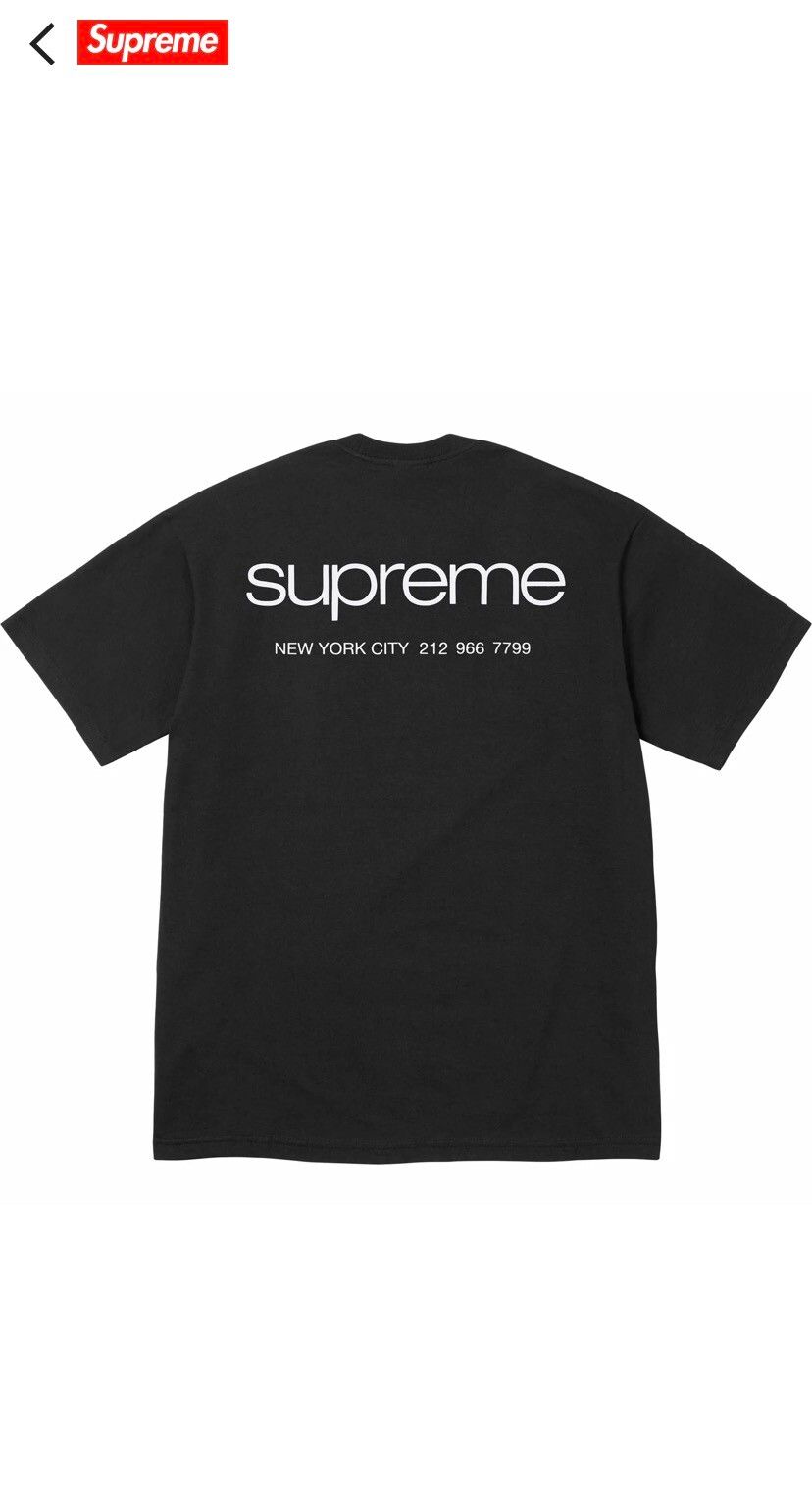 Supreme Supreme NYC Tee XL black | Grailed