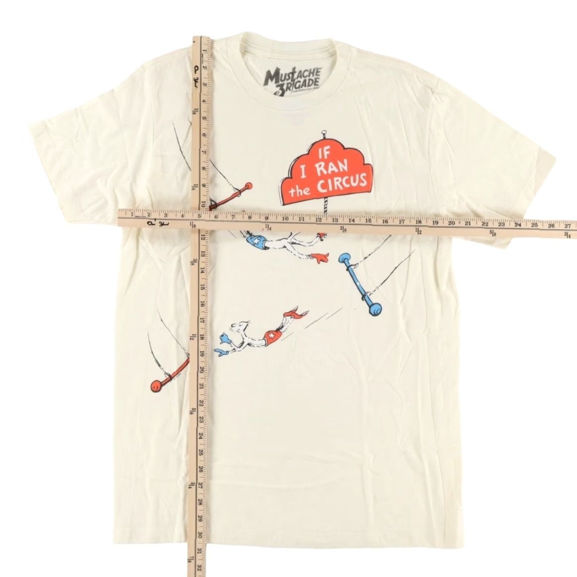 Prana Mustache 3rgade Dr. Seuss If I ran a Circus Solid T-Shirt Yellow Men's L Size US L / EU 52-54 / 3 - 3 Thumbnail