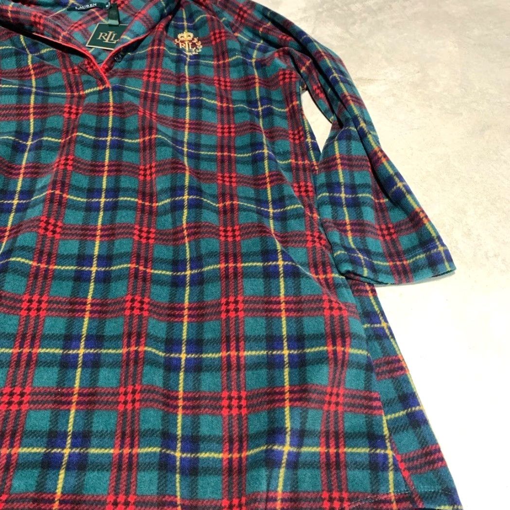 Ralph Lauren Lauren Ralph Lauren Plaid Nightgown Long Sleeve Fleece Gown Women XL Red Size XL / US 12-14 / IT 48-50 - 3 Thumbnail