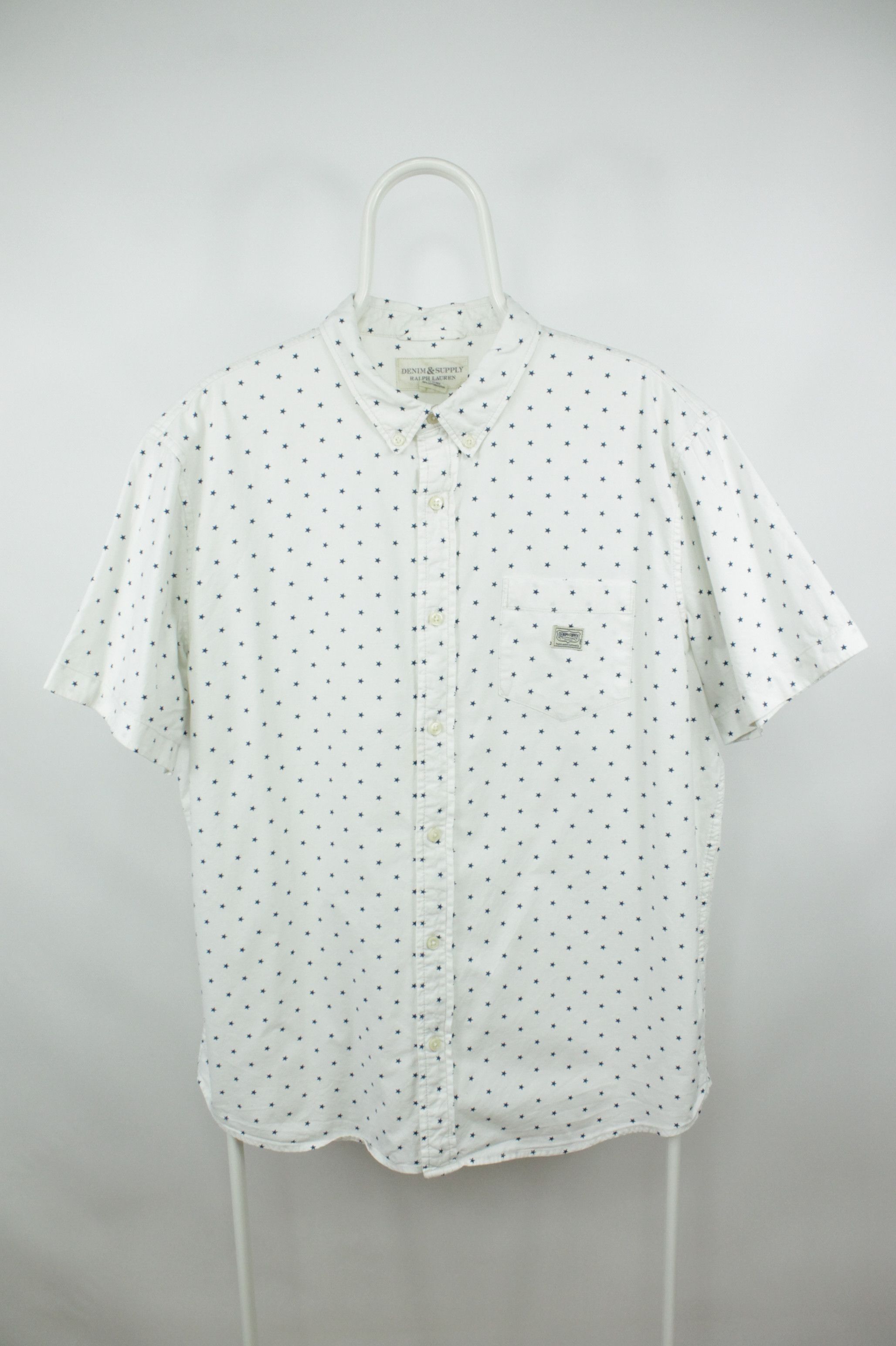 Denim & Supply Ralph Lauren Denim And Supply Ralph Lauren Short Sleeve Star Shirt Size US XL / EU 56 / 4 - 1 Thumbnail