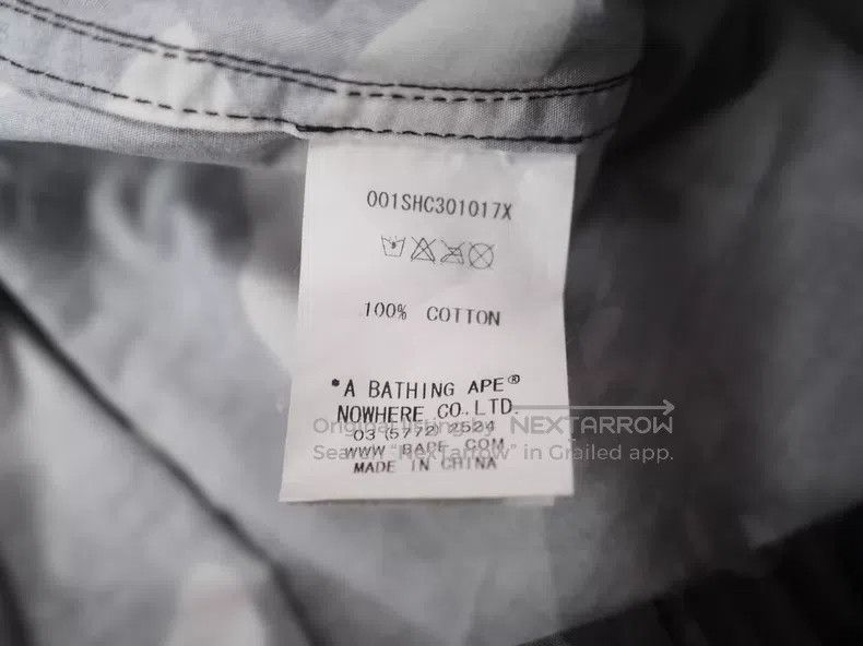 Bape BAPE Grey Camouflage Work Pocket Shirt Size US M / EU 48-50 / 2 - 8 Thumbnail