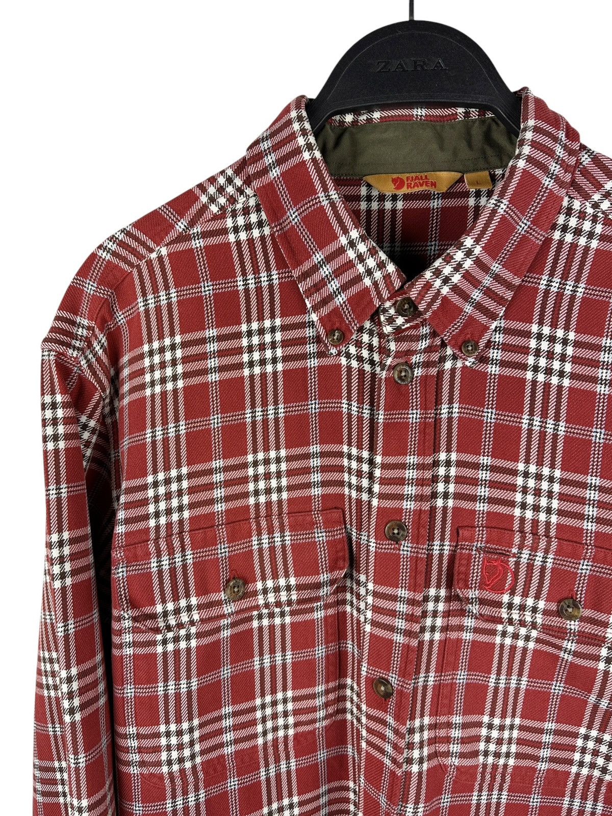Fjallraven Vintage Fjallraven 88069 Flannel Duck Shirt L/S Button Down Size US L / EU 52-54 / 3 - 2 Thumbnail