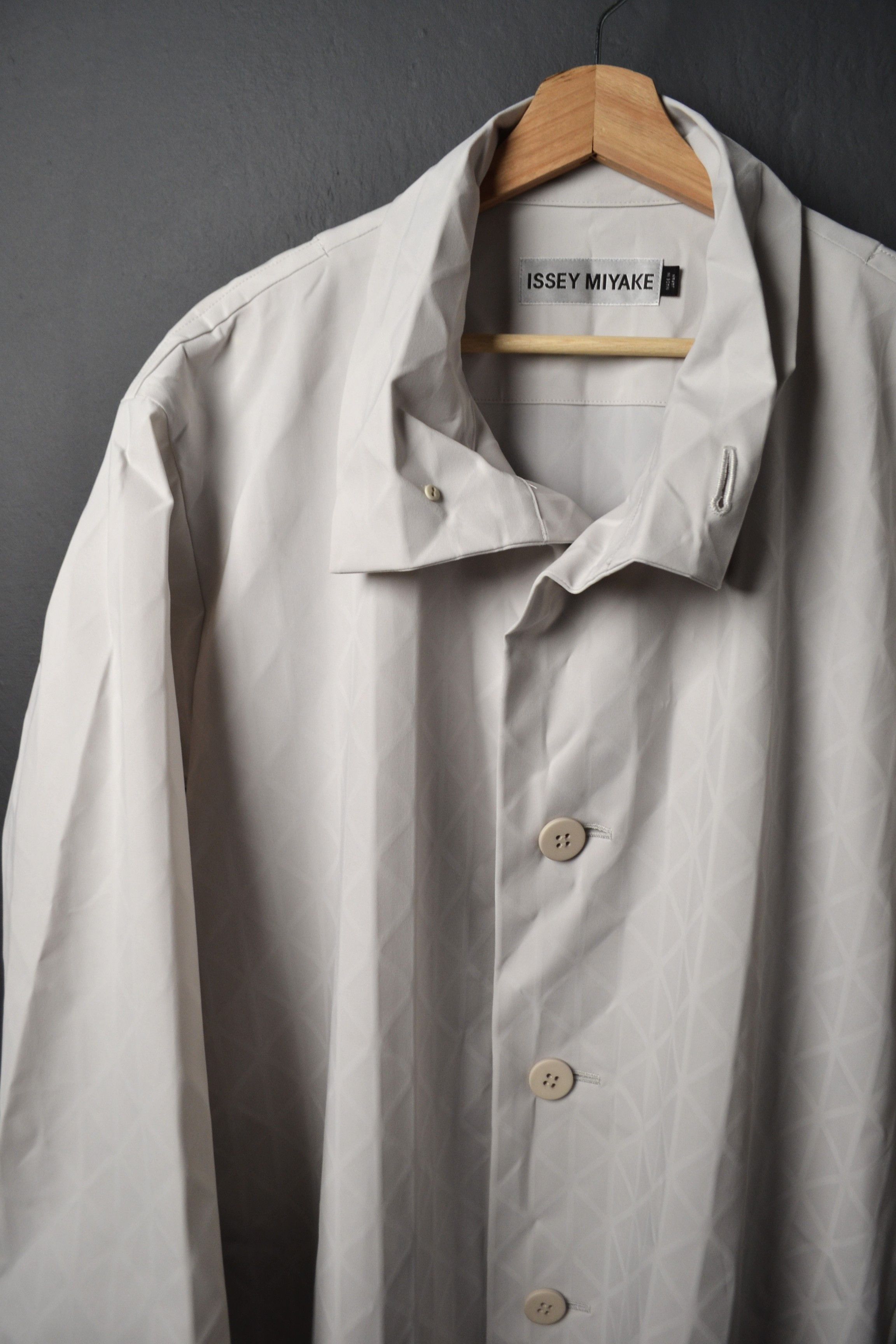 Issey Miyake 1 Size Gray Blink Coat Bao Style Japan XS-S