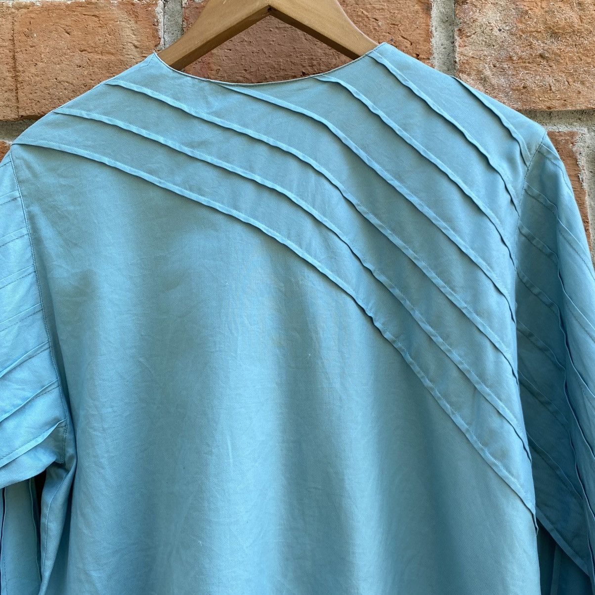 Dior Christian Dior Light Blue Button Cuff Blouse Size M / US 6-8 / IT 42-44 - 15 Thumbnail