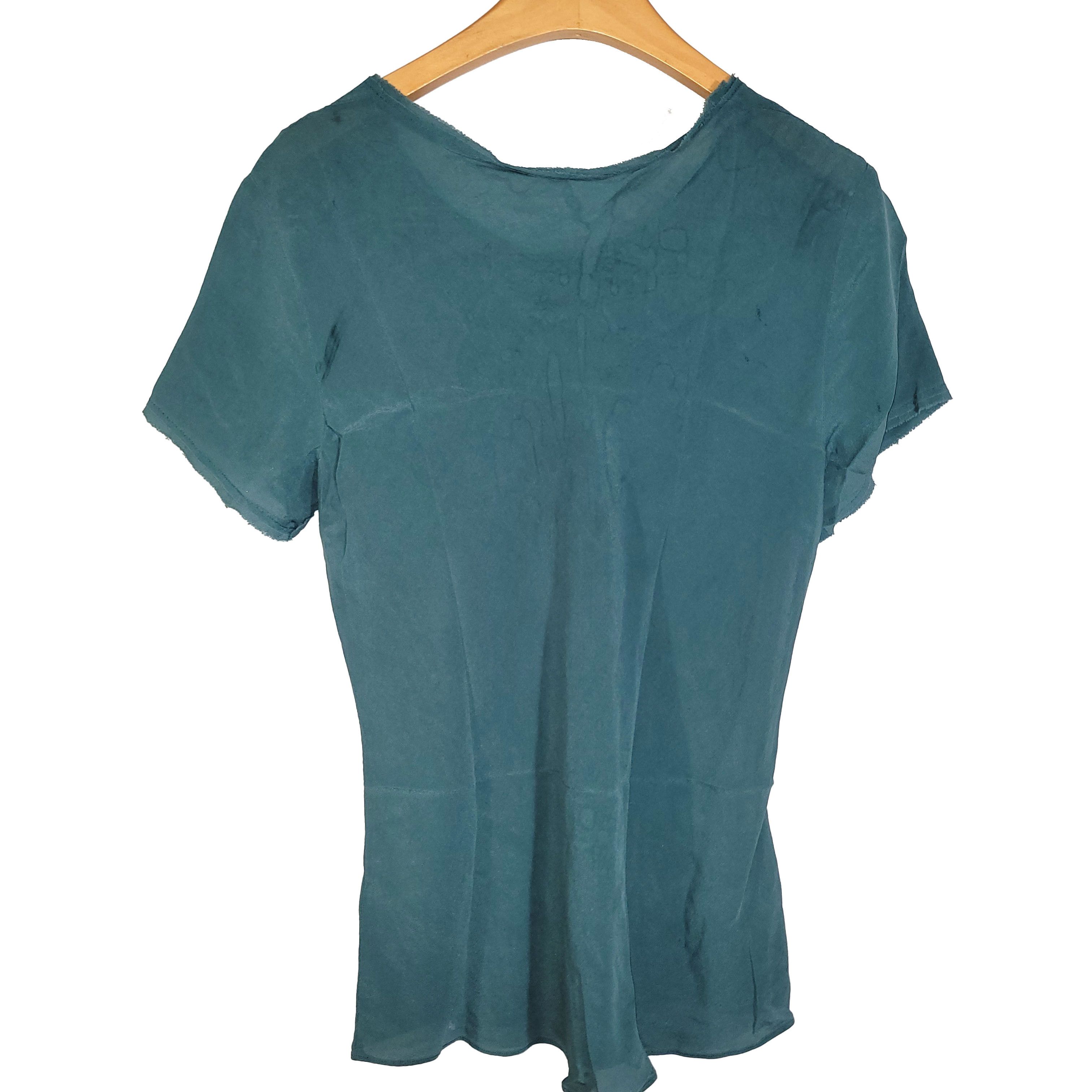 Other Women's 100% Silk Top Shirt Bias-Cut Raw Hem Design SBK157 Size XL / US 12-14 / IT 48-50 - 1 Thumbnail