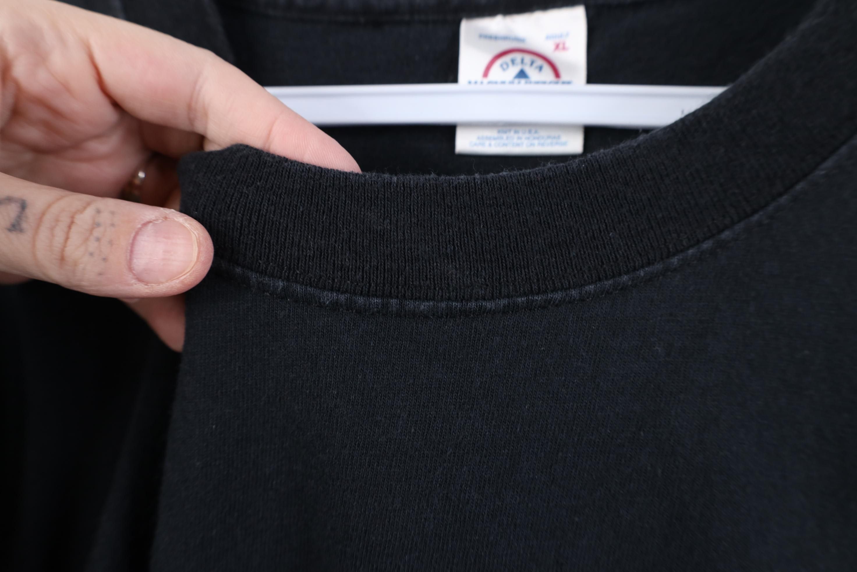 Vintage Vintage 90s Rusk Artist Short Sleeve T-Shirt Black Cotton Size US XL / EU 56 / 4 - 9 Thumbnail