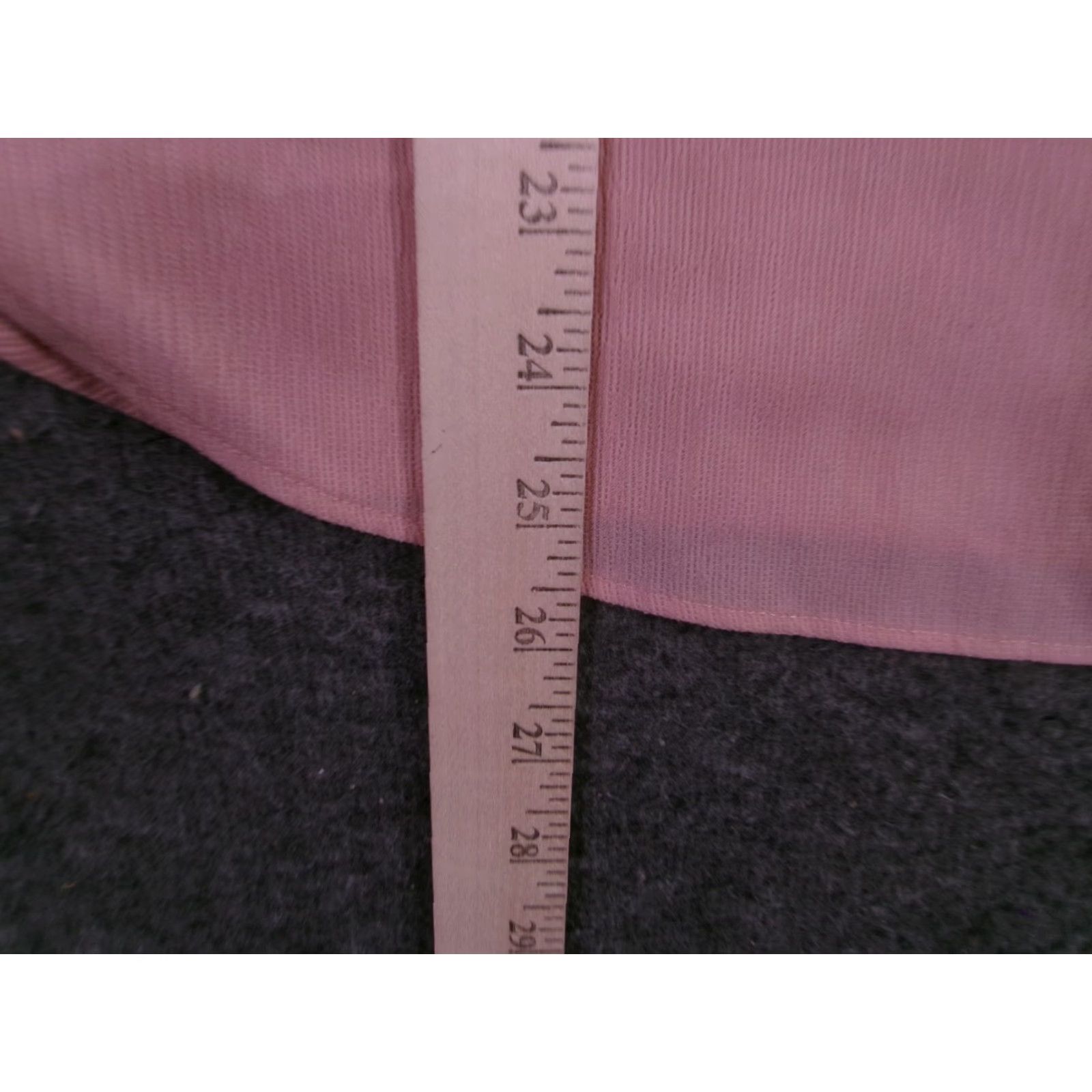 Vintage Adrienne Vittadini Top Pink Womens M Short Sleeve Scoop Neck Textured Blouse Size M / US 6-8 / IT 42-44 - 5 Thumbnail