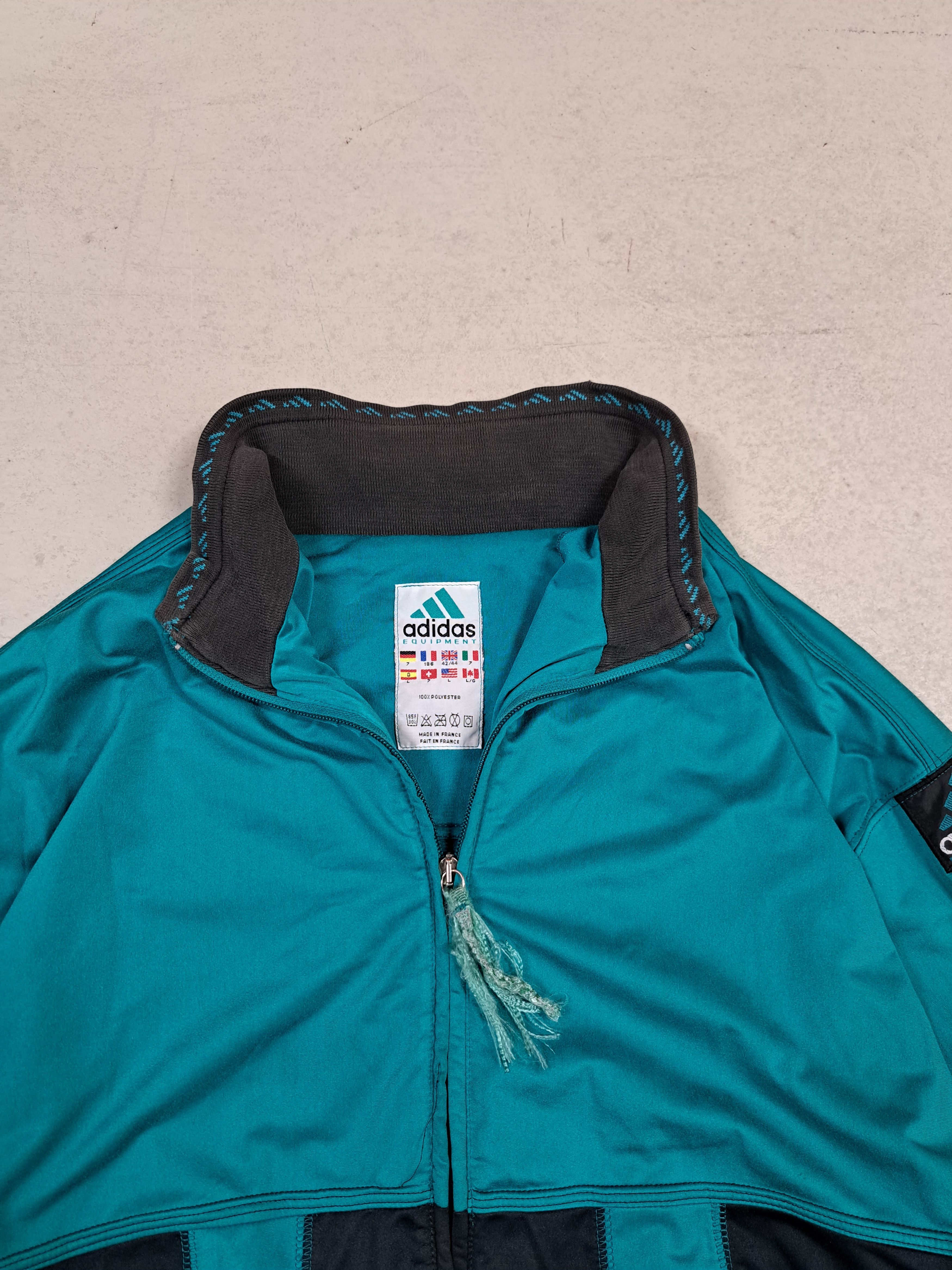 Adidas Vintage 90s Adidas EQT Equipment Track Jacket Blokecore Size US XL / EU 56 / 4 - 3 Thumbnail