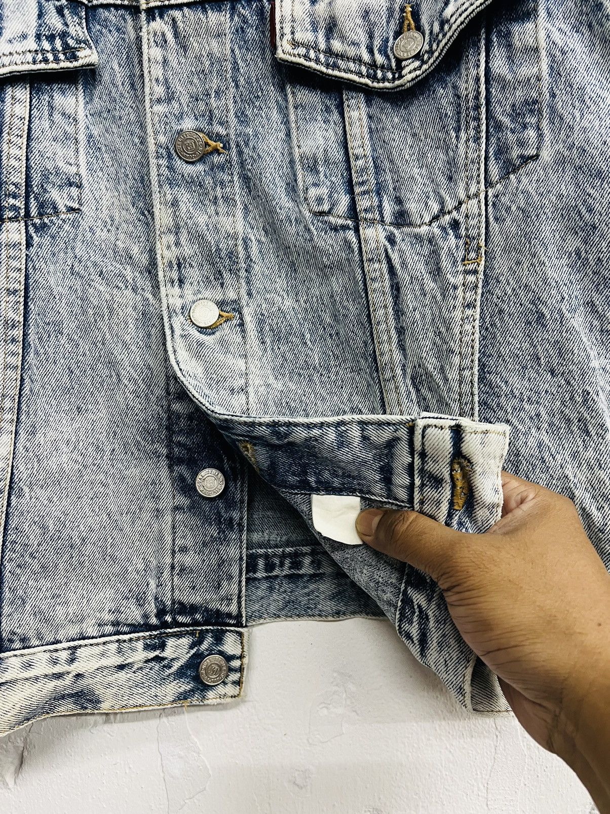 Big John × Vintage Vtg 90’ BIG JOHN SPIRIT Distressed Denim Jacket Size US L / EU 52-54 / 3 - 10 Thumbnail