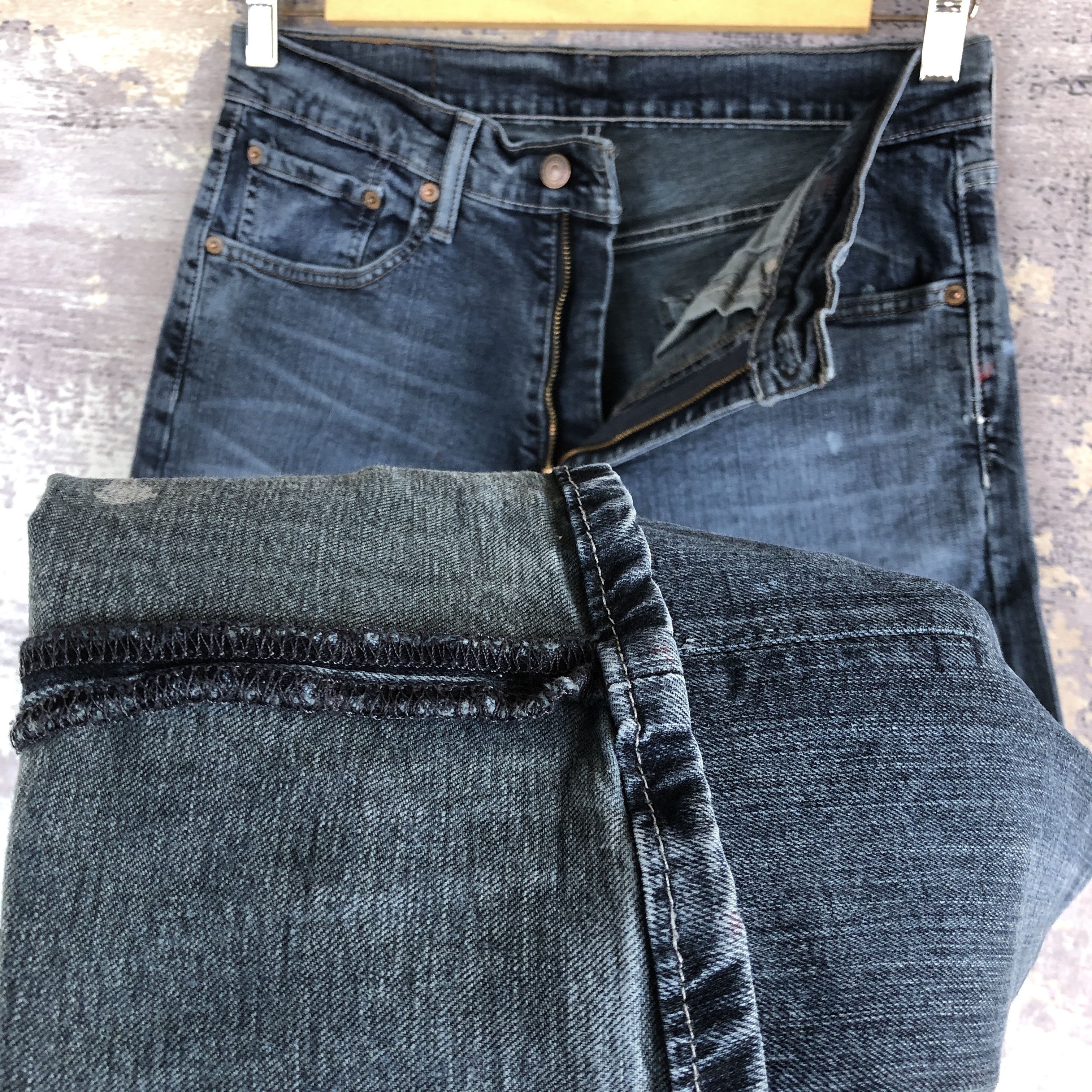 Levi's Vintage Levis 505 Paint Splatter Jeans Levis Faded Denim Size US 30 / EU 46 - 8 Thumbnail
