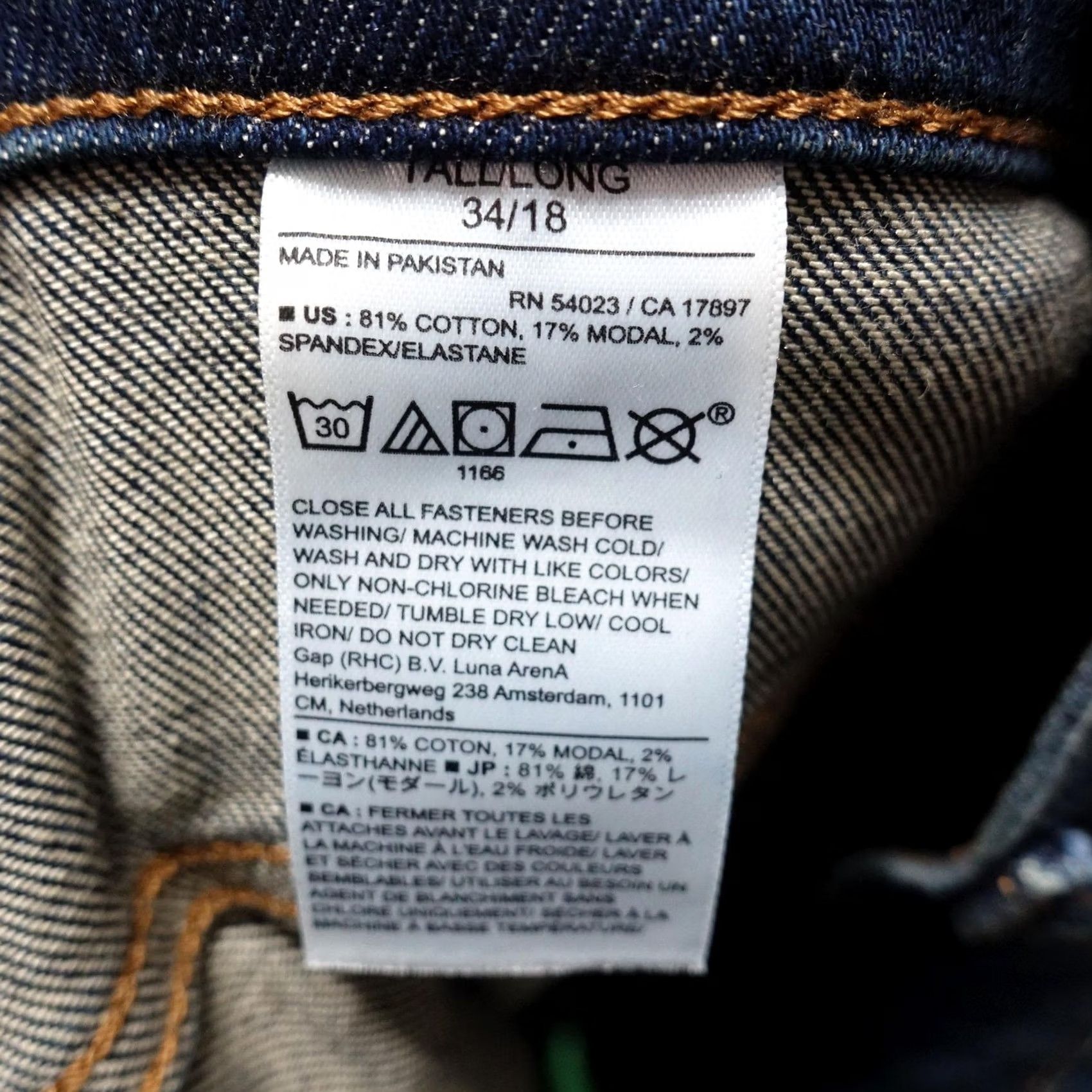 Banana Republic VINTAGE: Banana Republic Jeans Womens 18 Tall Bootcut Blue Dark Wash Stretch 5-Pocket Denim Zip Button Waist 38 Inseam 34.5 in Mens Women? Size 40" / US 18 - 7 Thumbnail