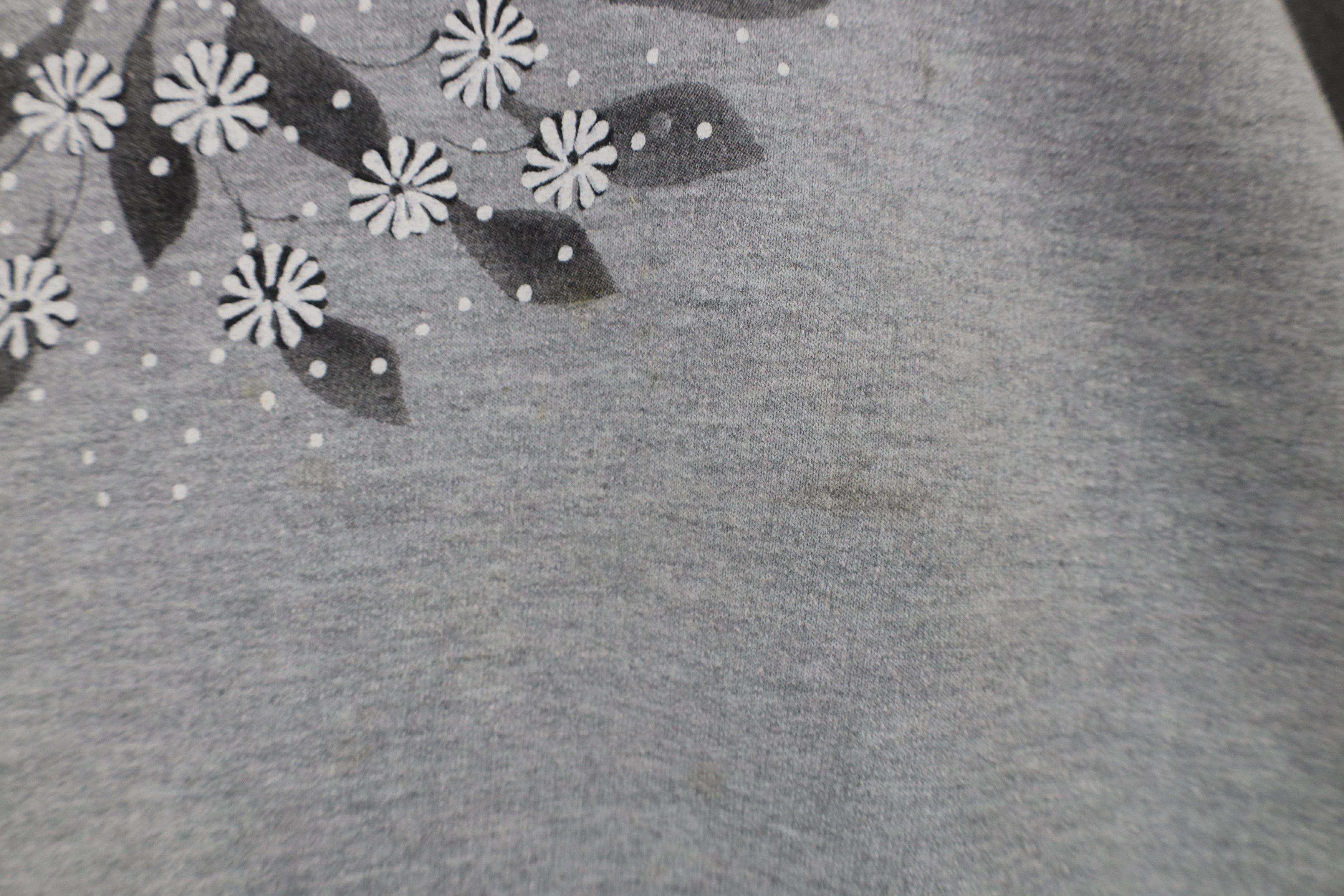 Vintage Vintage 90s Streetwear Flower Turtleneck Sweatshirt Gray Size 3XL / US 20-22 - 6 Thumbnail