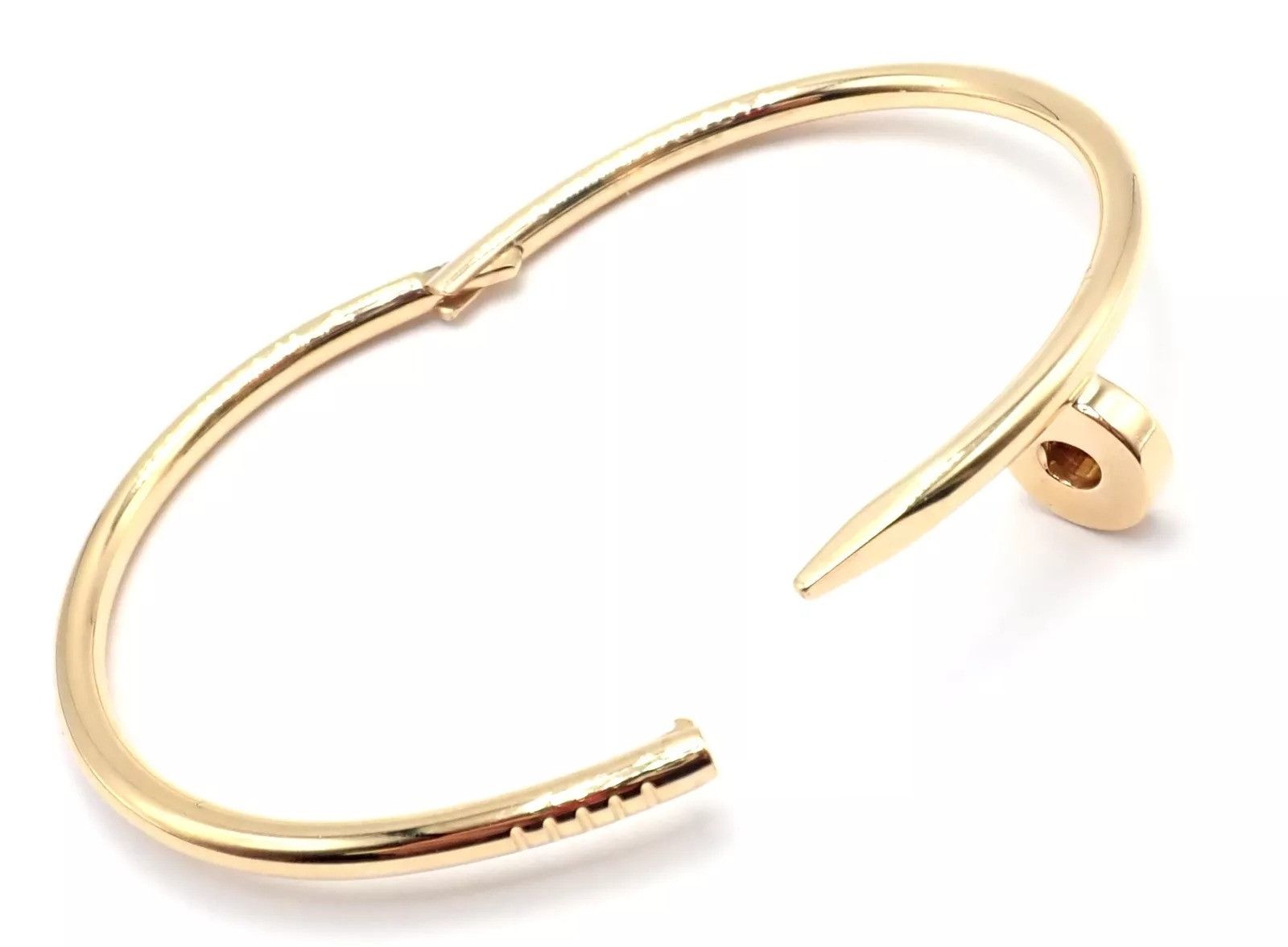 Cartier Cartier Juste 18k Yellow Gold Bangle Bracelet Size 17 Paper Size ONE SIZE - 7 Thumbnail
